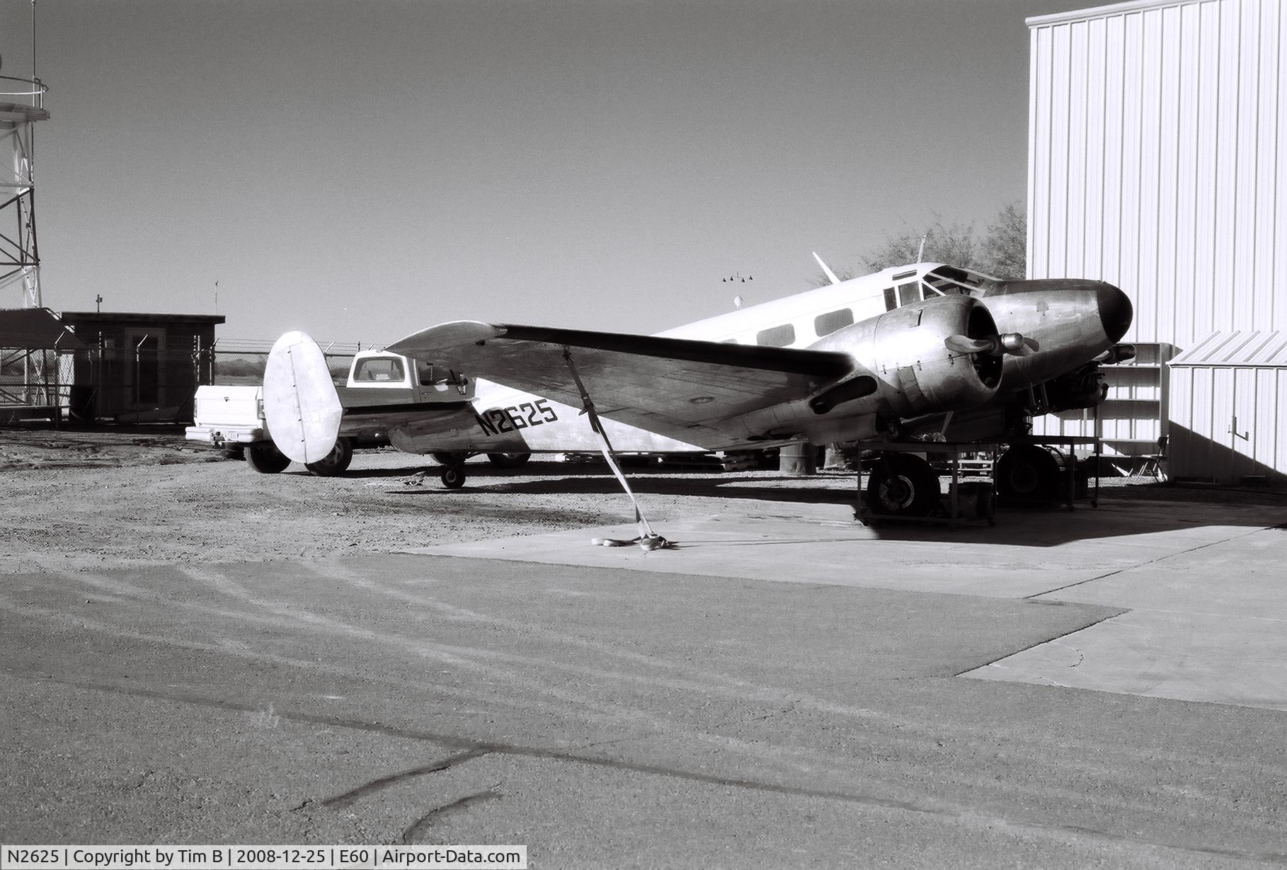 N2625, 1952 Beech C-45H Expeditor C/N AF-601, Photo I took of N2625 while I was at Skydive Arizona for the Christmas Boogie back in 2007.
