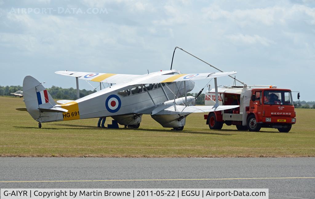 G-AIYR, 1943 De Havilland DH-89A Dominie/Dragon Rapide C/N 6676, SHOT AT DUXFORD