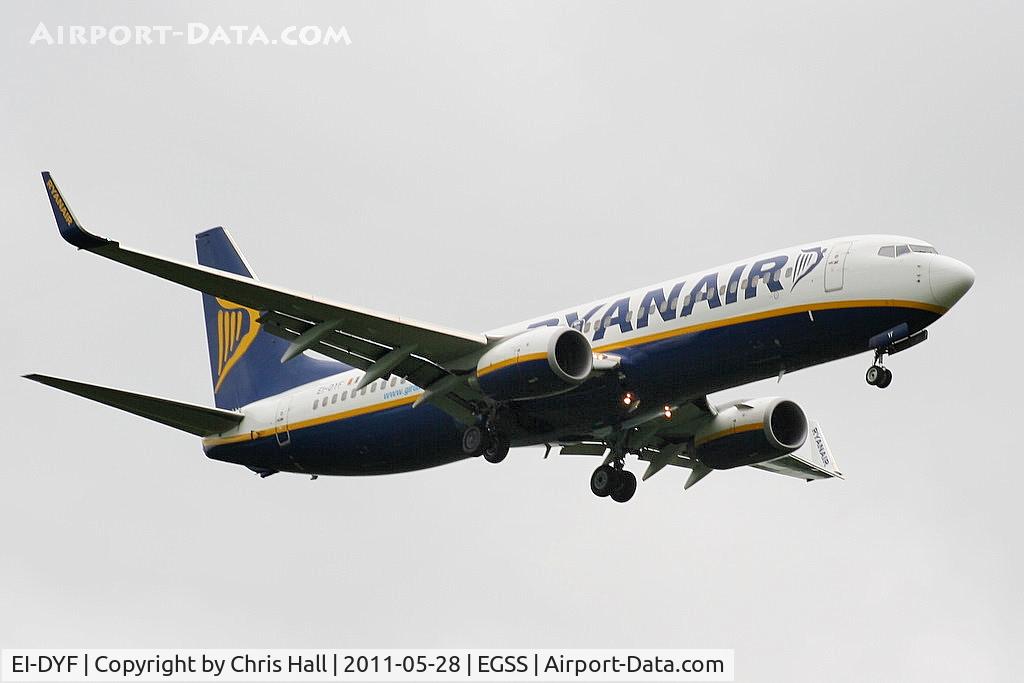 EI-DYF, 2008 Boeing 737-8AS C/N 36569, Ryanair