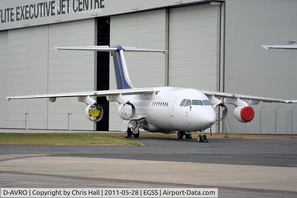 D-AVRO, 1994 British Aerospace Avro 146-RJ85 C/N E.2246, ex Lufthansa CityLine now stored at Stansted minus its engines