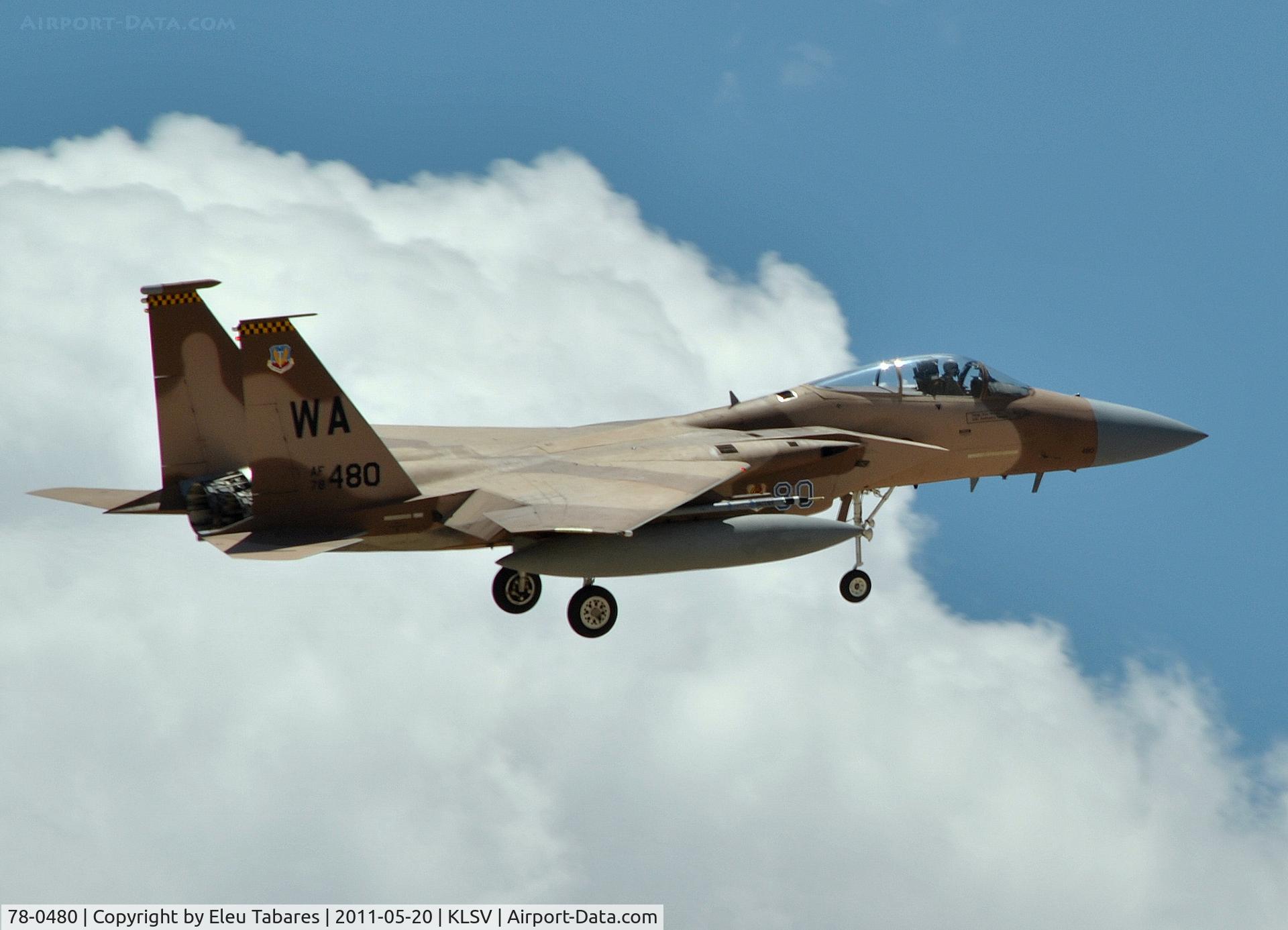 78-0480, 1978 McDonnell Douglas F-15C Eagle C/N 0460/C013, Taken during Green Flag Exercise at Nellis Air Force Base, Nevada.