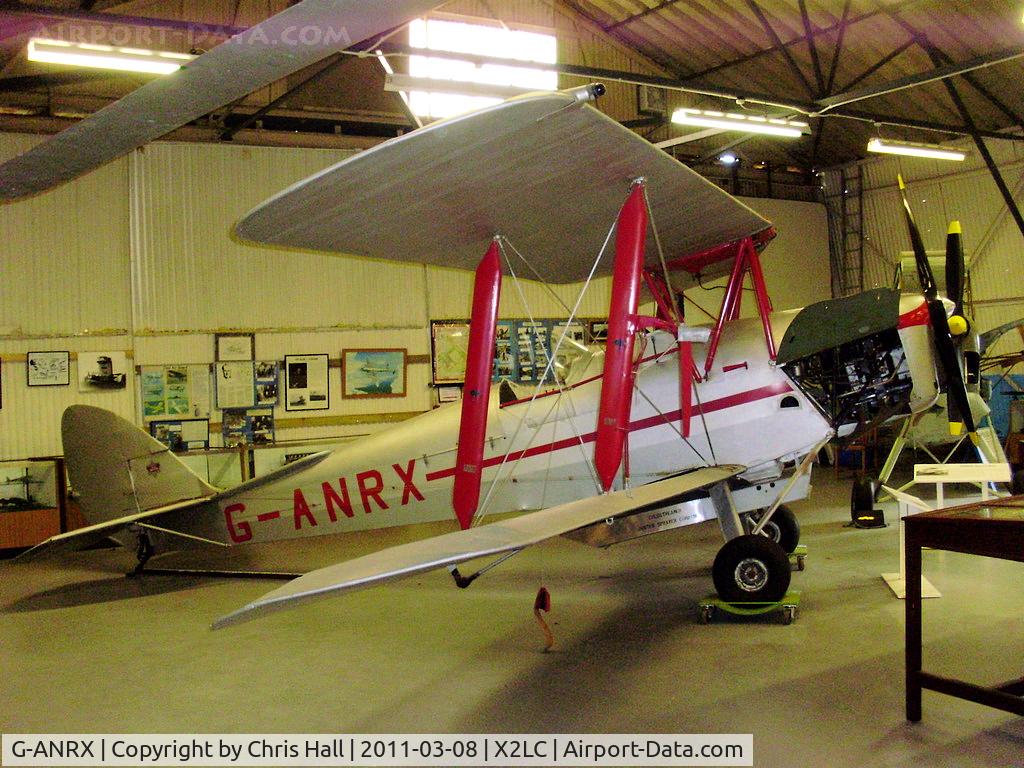 G-ANRX, De Havilland DH-82A Tiger Moth II C/N 3863, preserved at the de Havilland Aircraft Heritage Centre, London Colney