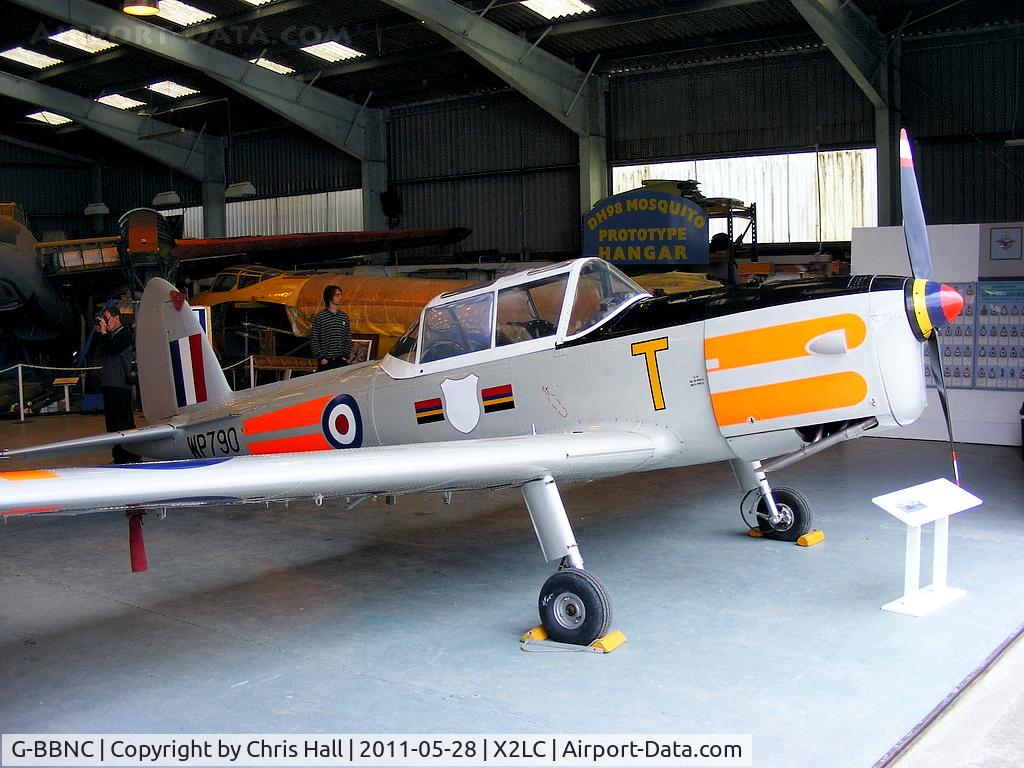 G-BBNC, 1951 De Havilland DHC-1 Chipmunk T.10 C/N C1/0682, preserved at the de Havilland Aircraft Heritage Centre, London Colney