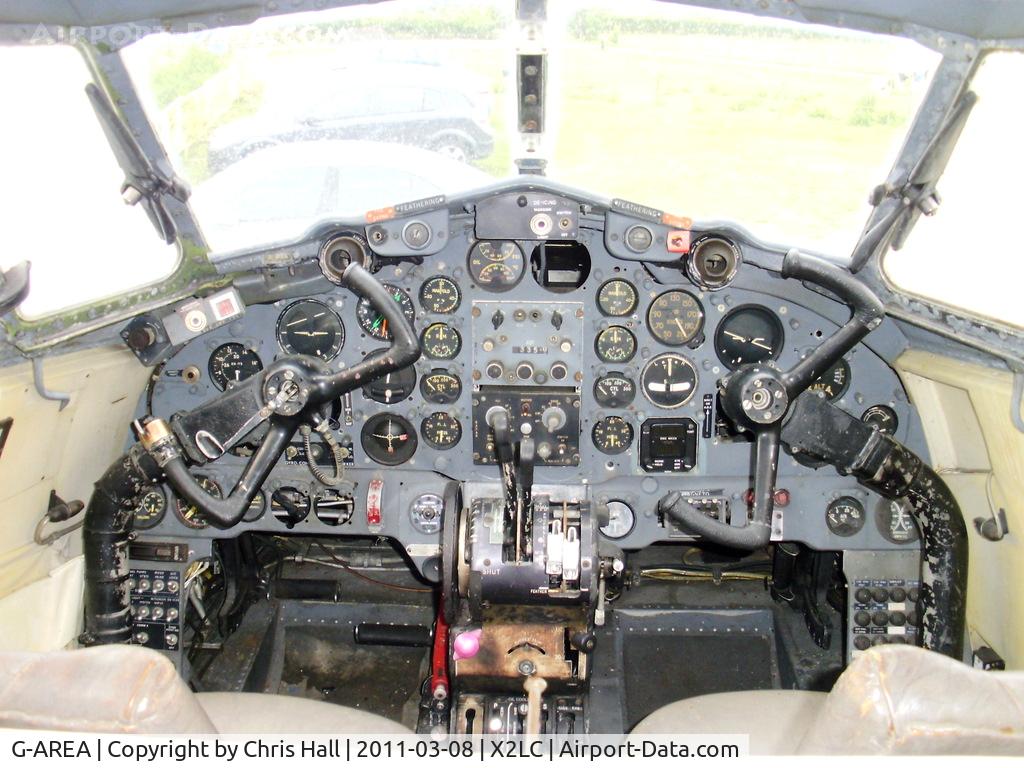 G-AREA, 1961 De Havilland DH-104 Dove 8 C/N 04520, preserved at the de Havilland Aircraft Heritage Centre, London Colney