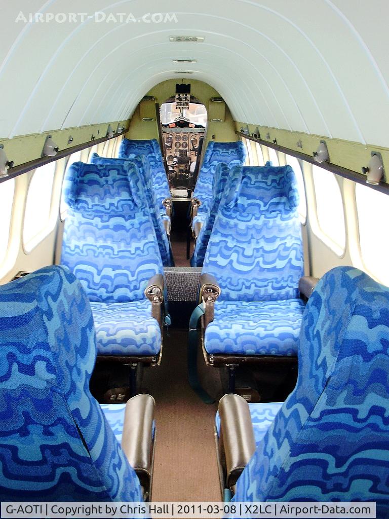 G-AOTI, 1956 De Havilland DH-114 Heron 2D C/N 14107, preserved at the de Havilland Aircraft Heritage Centre, London Colney