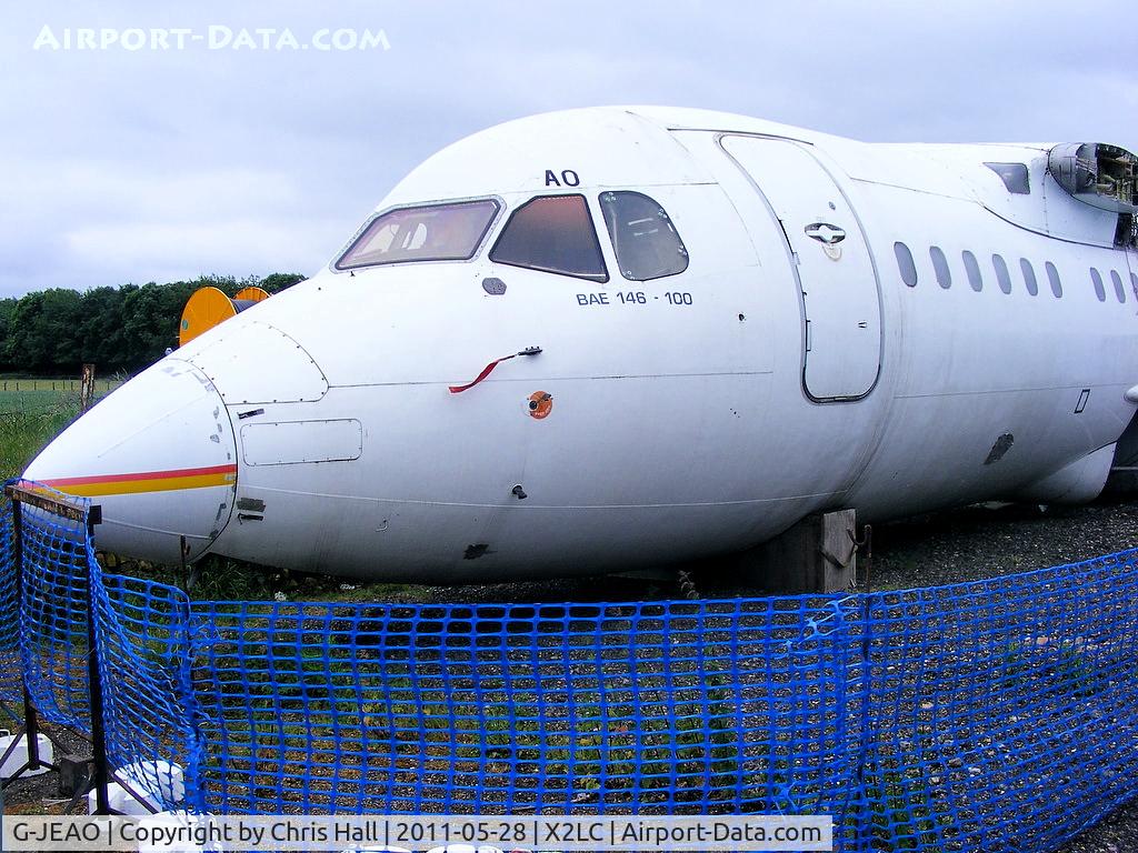 G-JEAO, 1983 British Aerospace BAe.146-100 C/N E1010, preserved at the de Havilland Aircraft Heritage Centre, London Colney