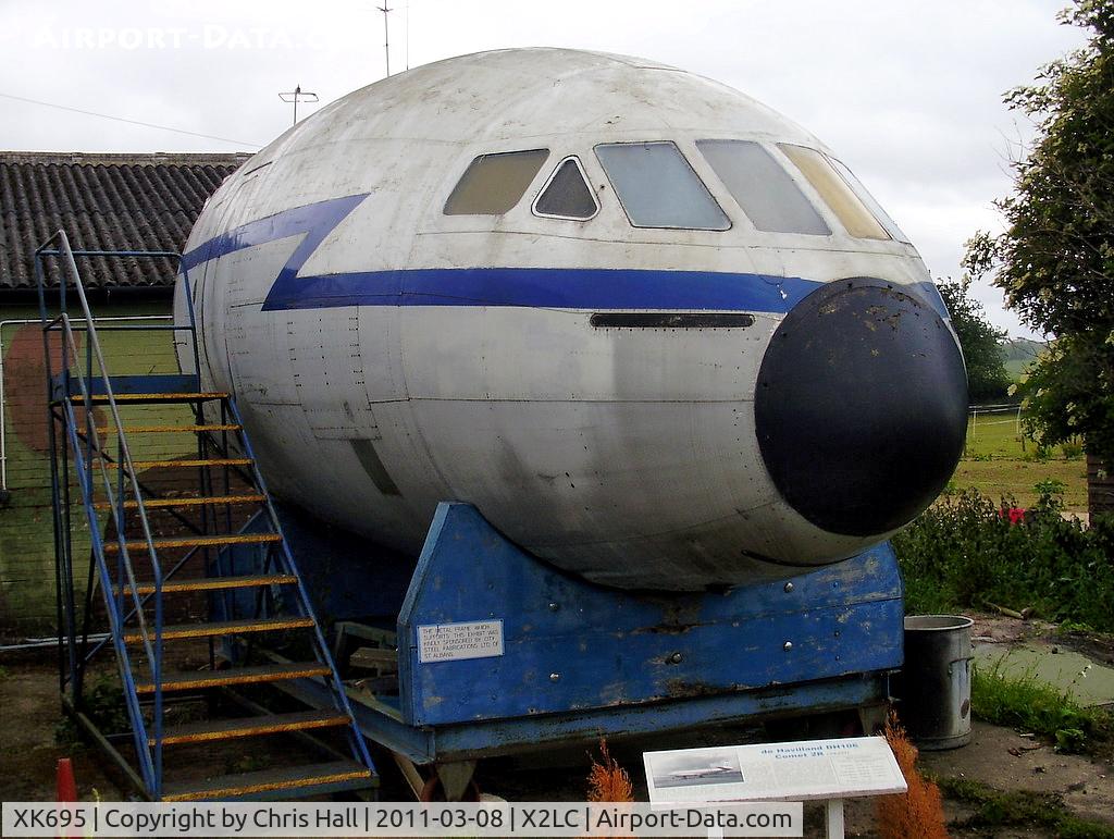 XK695, 1956 De Havilland DH.106 Comet C.2R C/N 6030, preserved at the de Havilland Aircraft Heritage Centre, London Colney