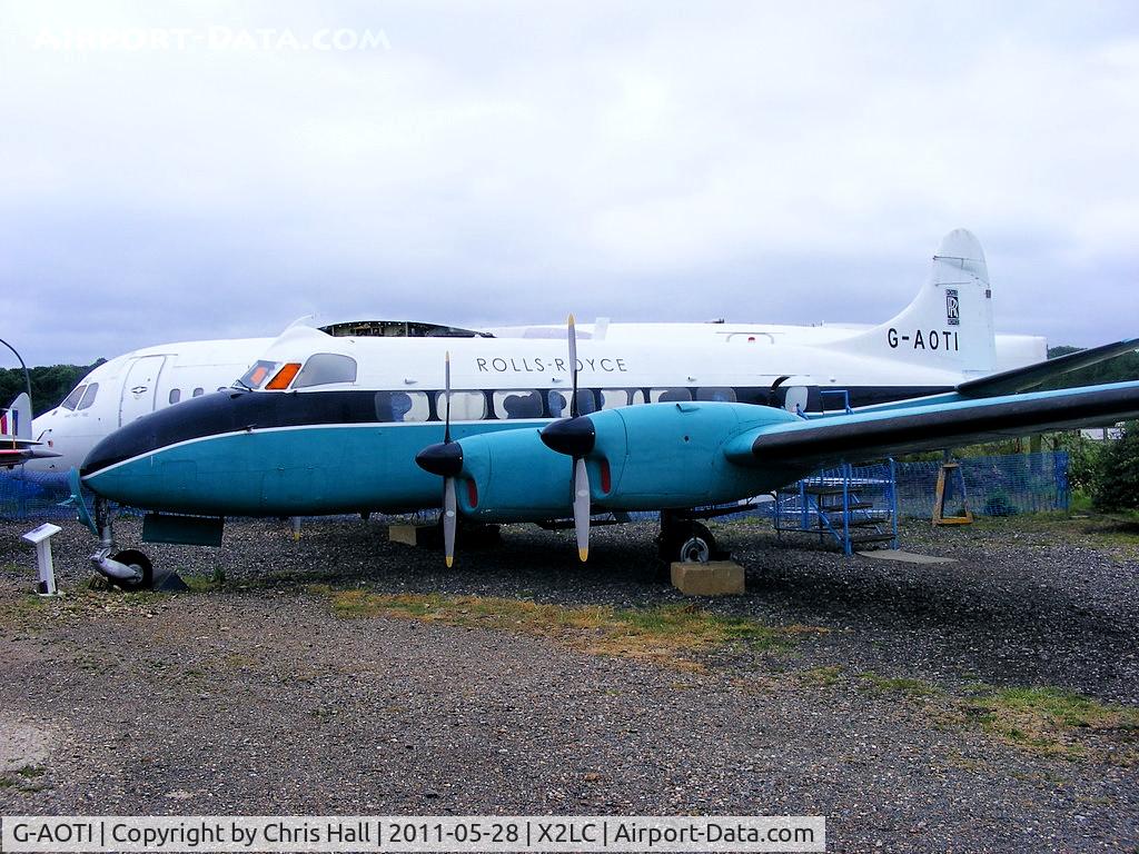 G-AOTI, 1956 De Havilland DH-114 Heron 2D C/N 14107, preserved at the de Havilland Aircraft Heritage Centre, London Colney