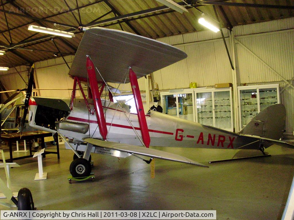 G-ANRX, De Havilland DH-82A Tiger Moth II C/N 3863, preserved at the de Havilland Aircraft Heritage Centre, London Colney