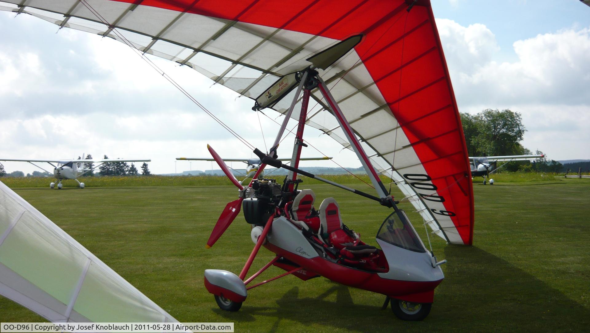 OO-D96, 1995 Air Creation Clipper GTE 582S / Wing XP 15 C/N 103, Place Airfield Feuervogel Buellingen Belgium