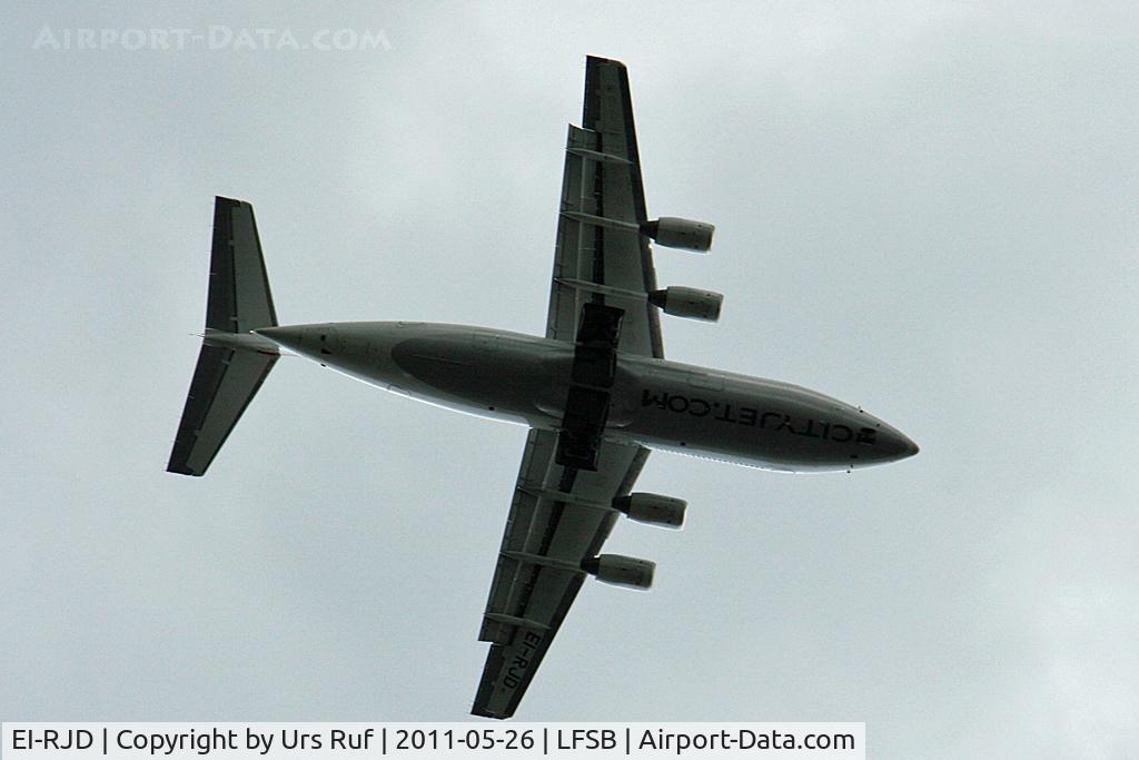 EI-RJD, 1998 BAE Systems Avro 146-RJ85 C/N E.2334, just flying over my house - landing on runway 33