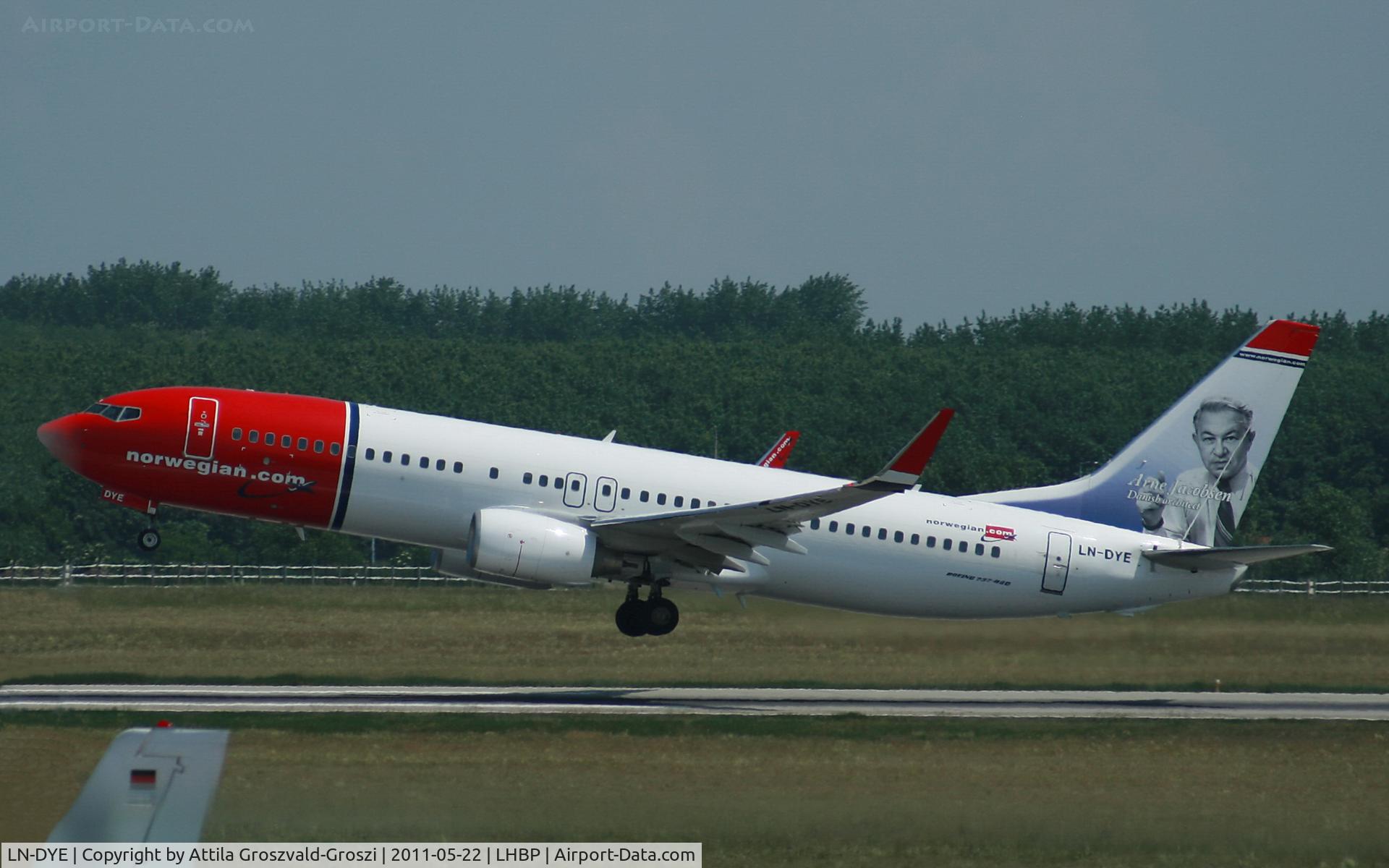 LN-DYE, 2010 Boeing 737-8JP C/N 39003, Boeing 737 Norvegian Air named, Arne Jacobsen