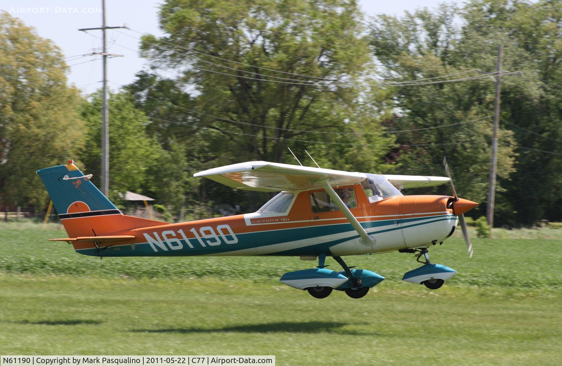 N61190, 1969 Cessna 150J C/N 15070875, Cessna 150J