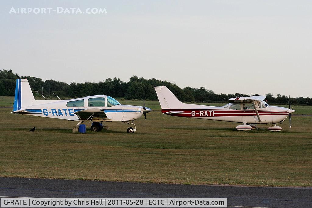 G-RATE, 1978 Grumman American AA-5A Cheetah C/N AA5A-0781, along side G-RATI