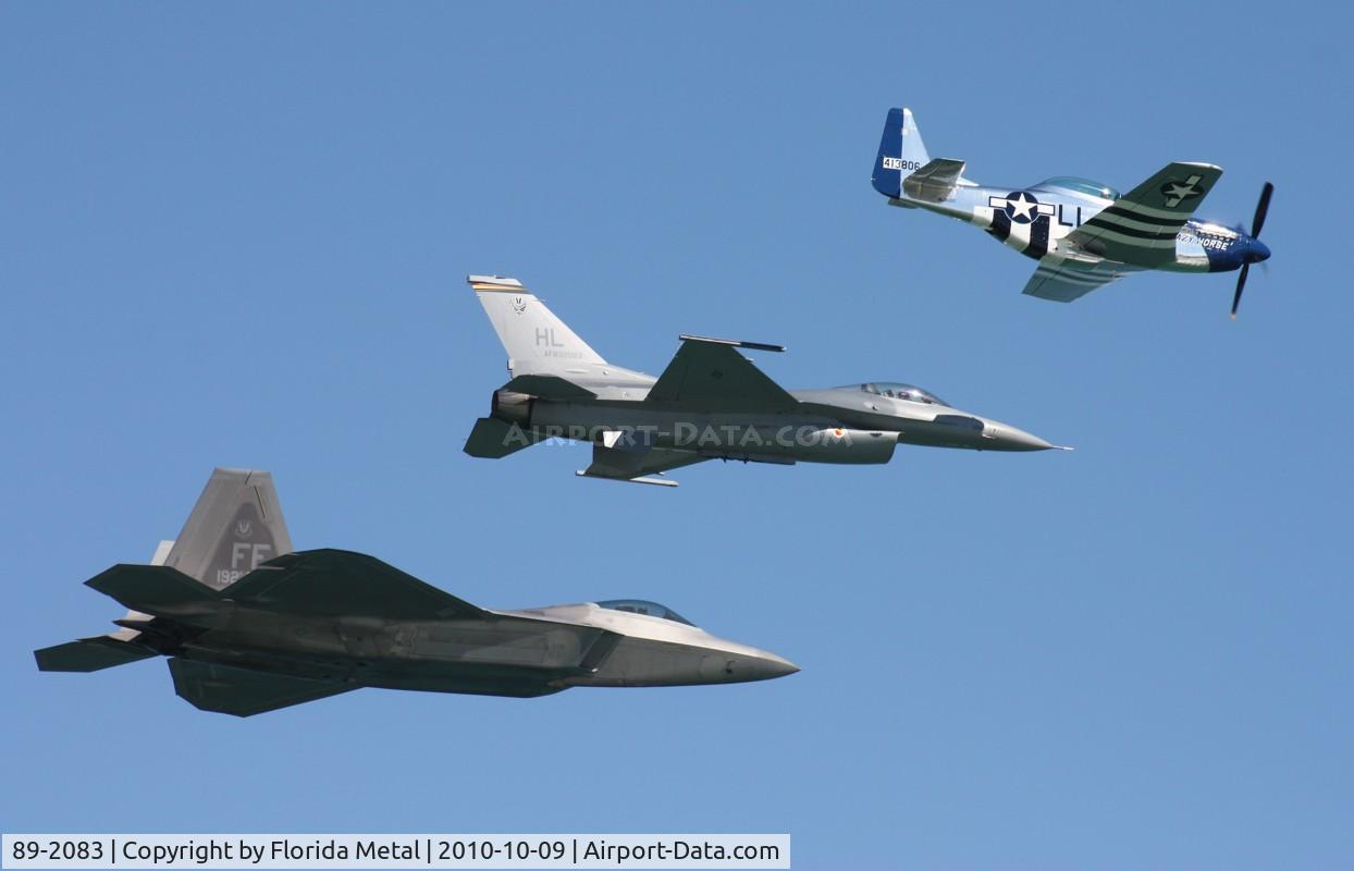 89-2083, General Dynamics F-16C Fighting Falcon C/N 1C-236, Heritage Flight over Daytona