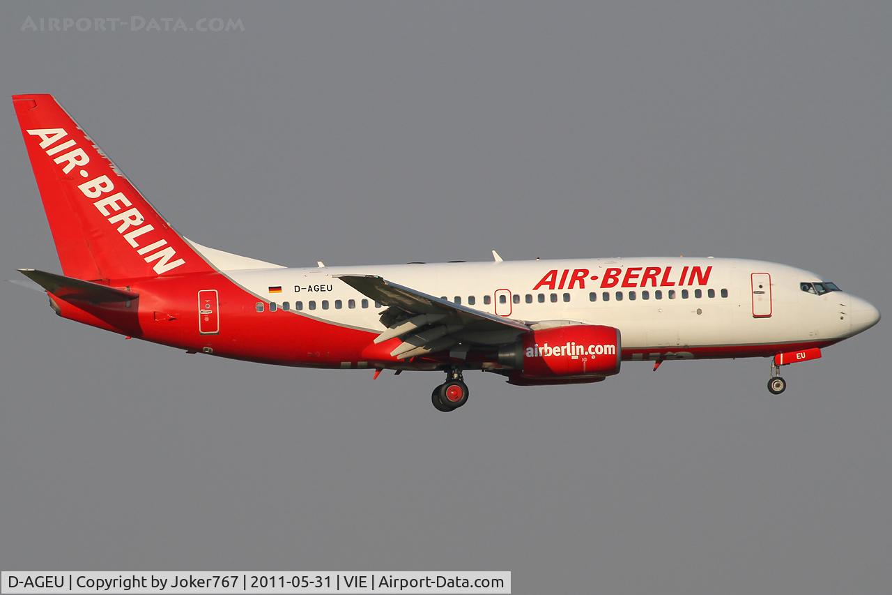 D-AGEU, 1998 Boeing 737-75B C/N 28104, Air Berlin