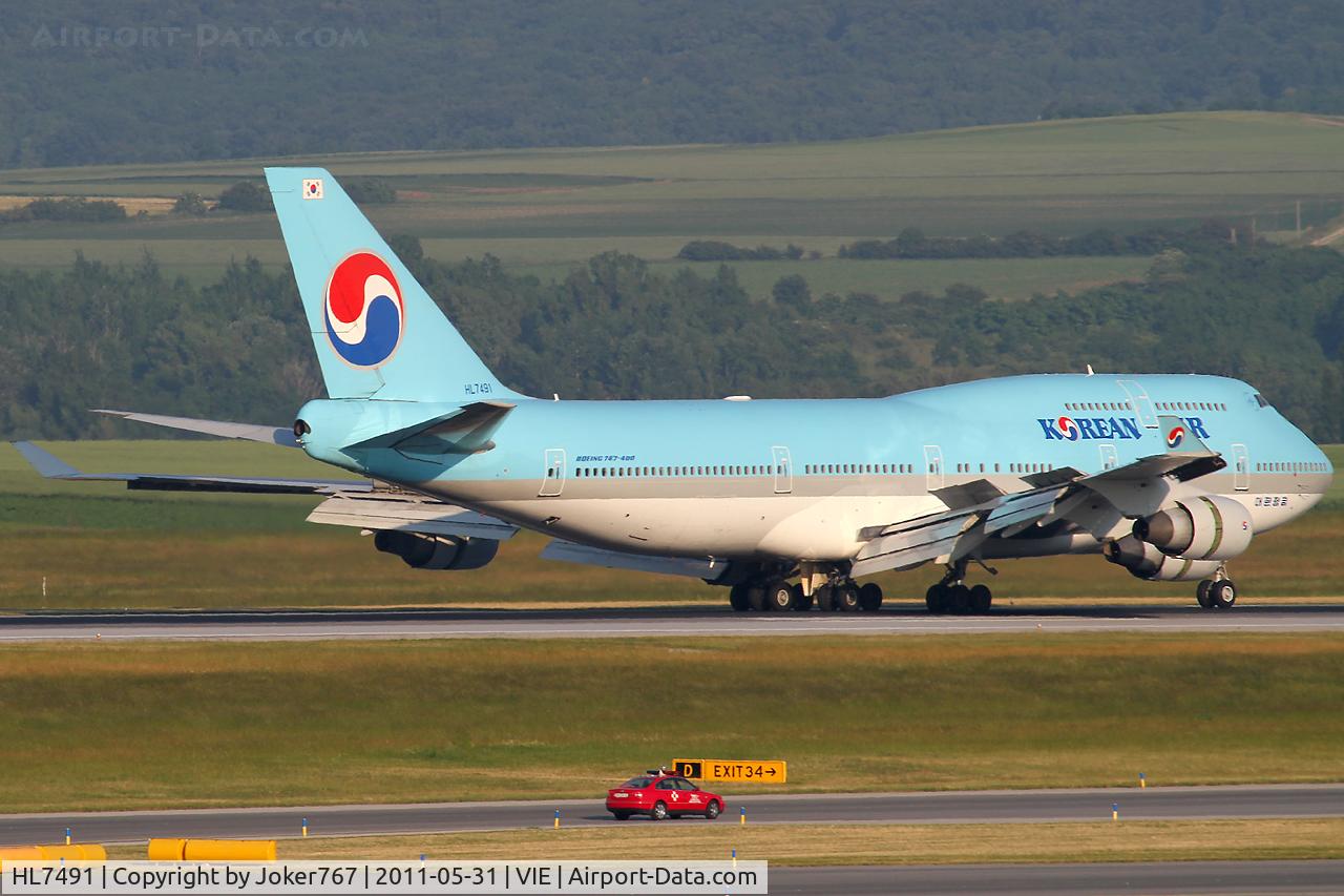 HL7491, Boeing 747-4B5 C/N 27341, Korean Air