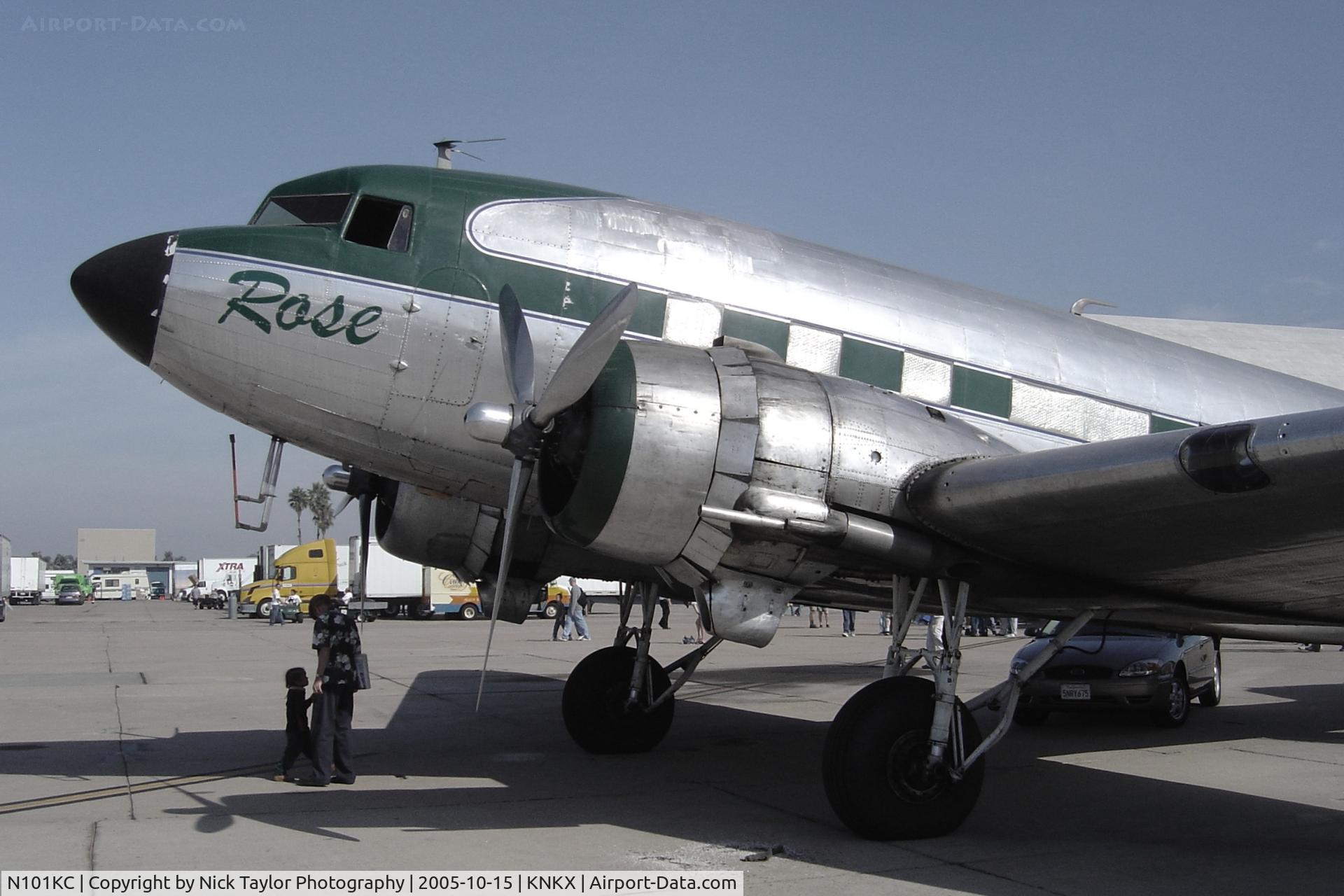 N101KC, 1943 Douglas DC-3C C/N 11639, On display at the 2005 MCAS Miramar Airshow