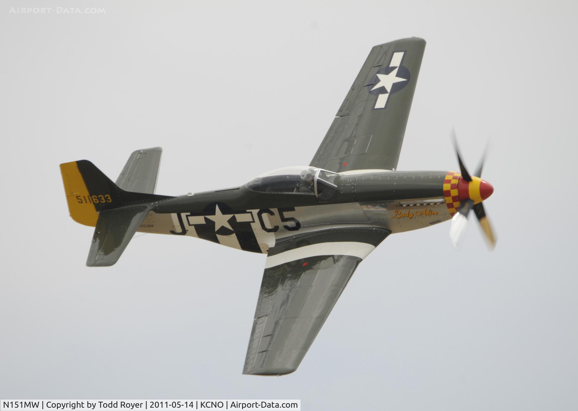 N151MW, 1945 North American P-51D Mustang C/N 124-48386, Chino Airshow 2011