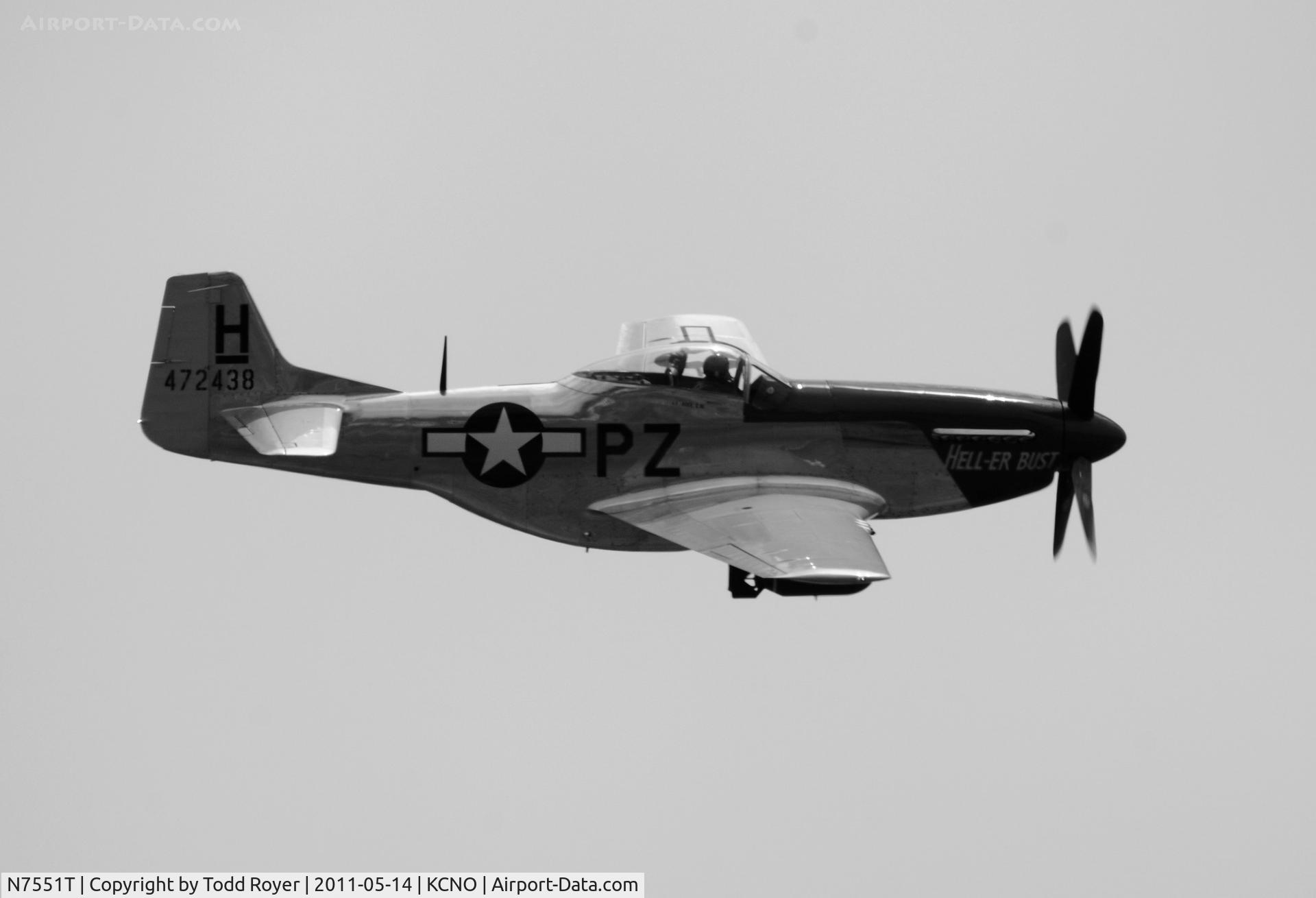 N7551T, 1944 North American P-51D Mustang C/N 122-38997, Chino Airshow 2011