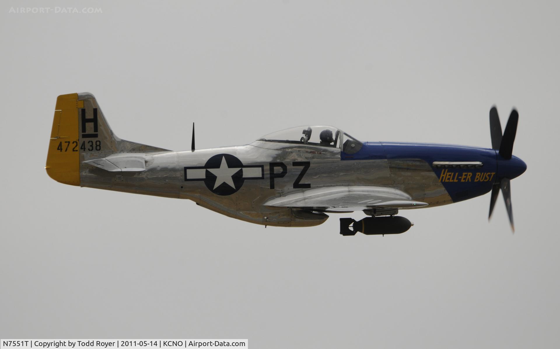 N7551T, 1944 North American P-51D Mustang C/N 122-38997, Chino airshow 2011