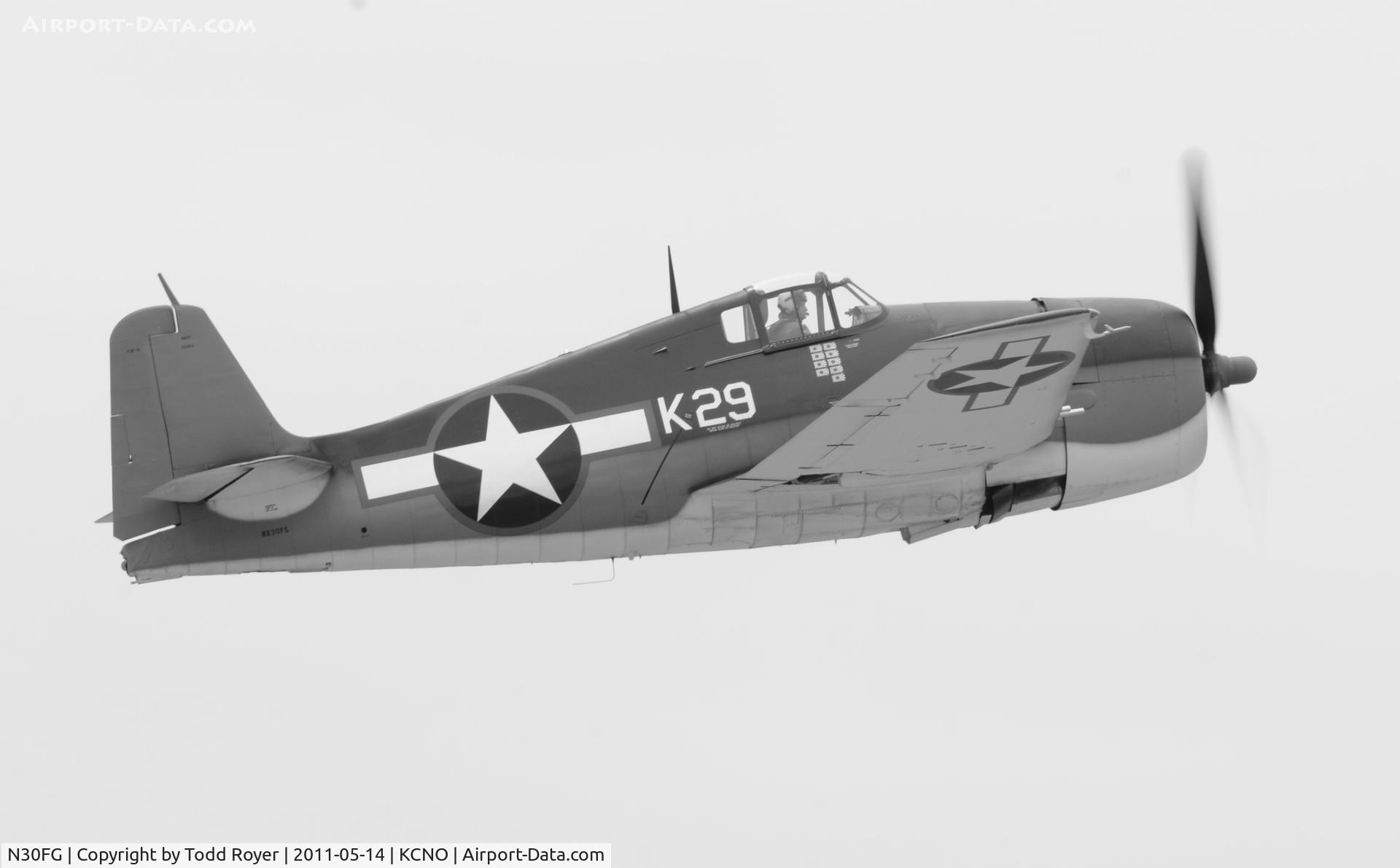 N30FG, 1944 Grumman F6F-3 Hellcat C/N A-3196, Chino Airshow 2011