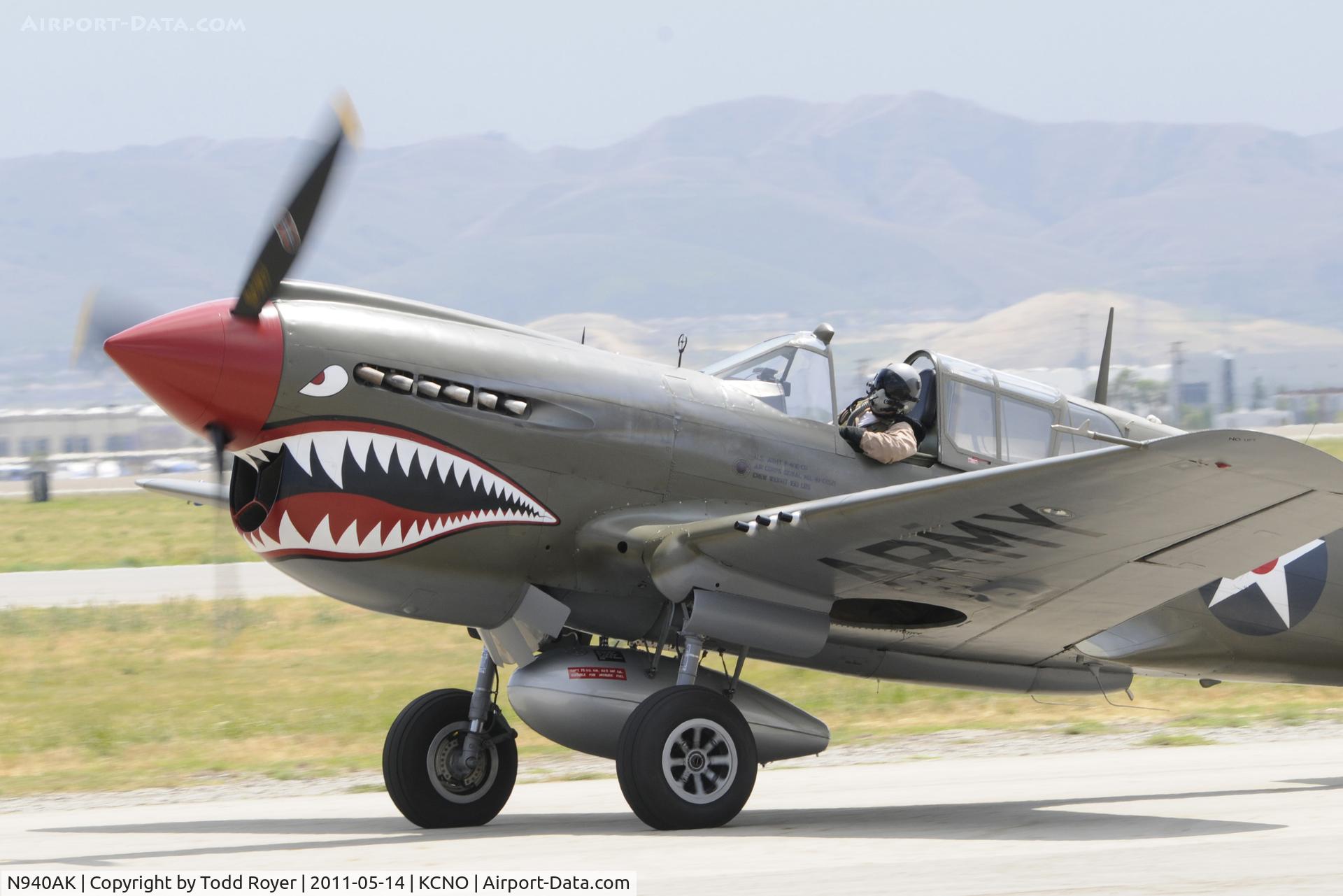 N940AK, 1941 Curtiss P-40E Warhawk C/N 15321, Chino airshow 2011