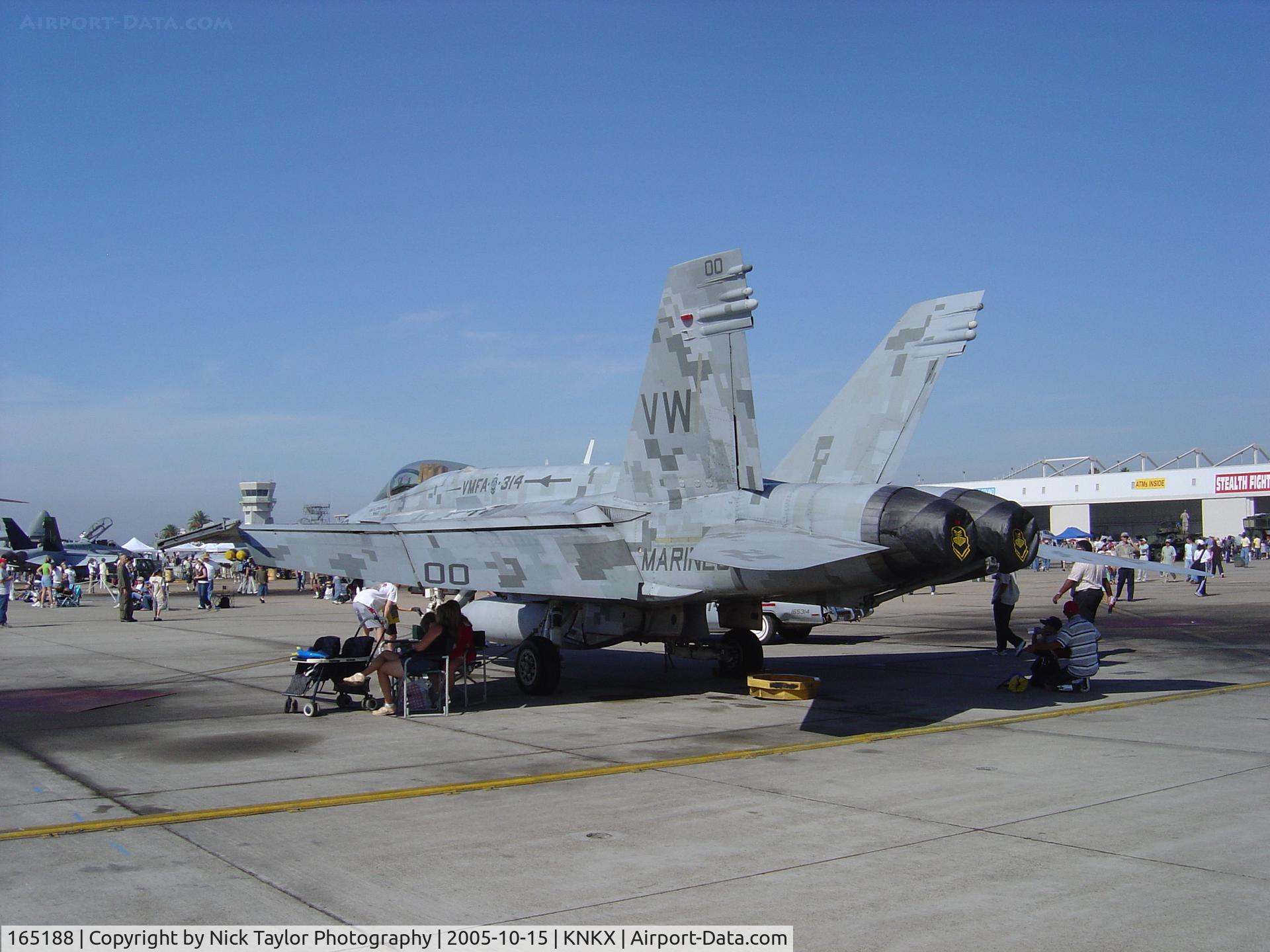 165188, McDonnell Douglas F/A-18C Hornet C/N 1323/C413, The digital camo version of a VMFA-314 