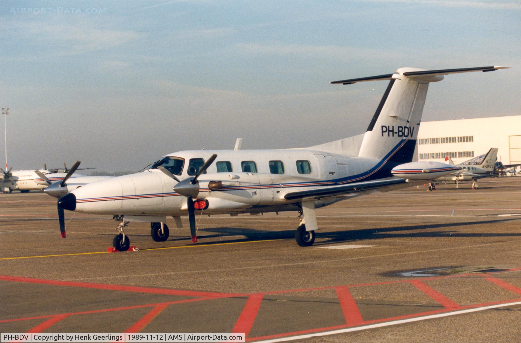 PH-BDV, Piper PA-42-720 Cheyenne III C/N 42-8001016, Air Transport Schiphol