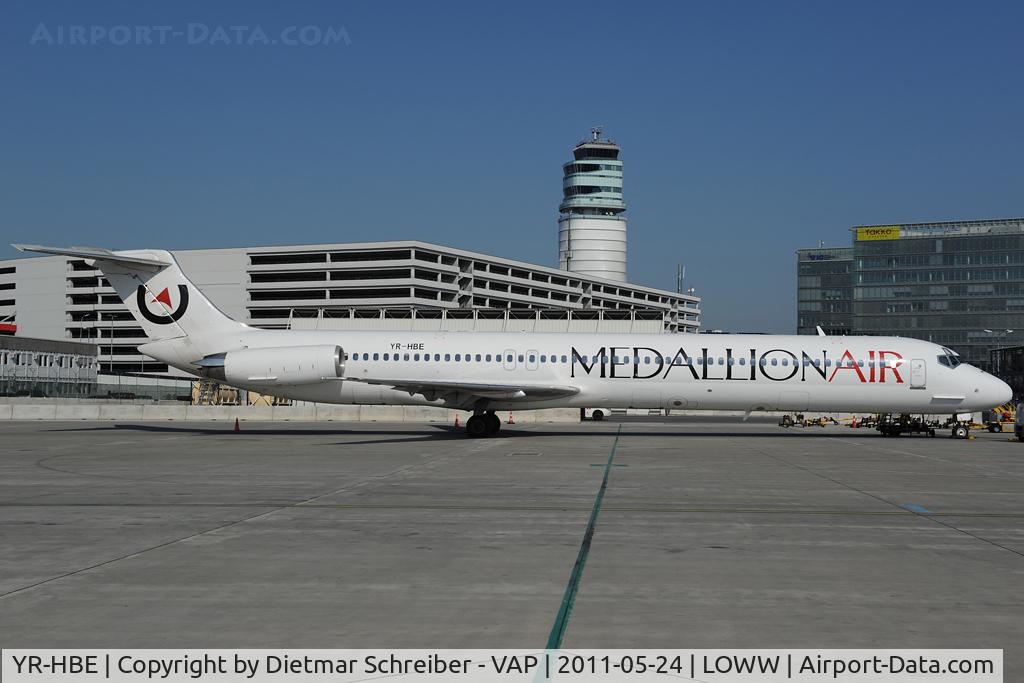 YR-HBE, 1986 McDonnell Douglas MD-83 (DC-9-83) C/N 49396, Medallion Air MD80