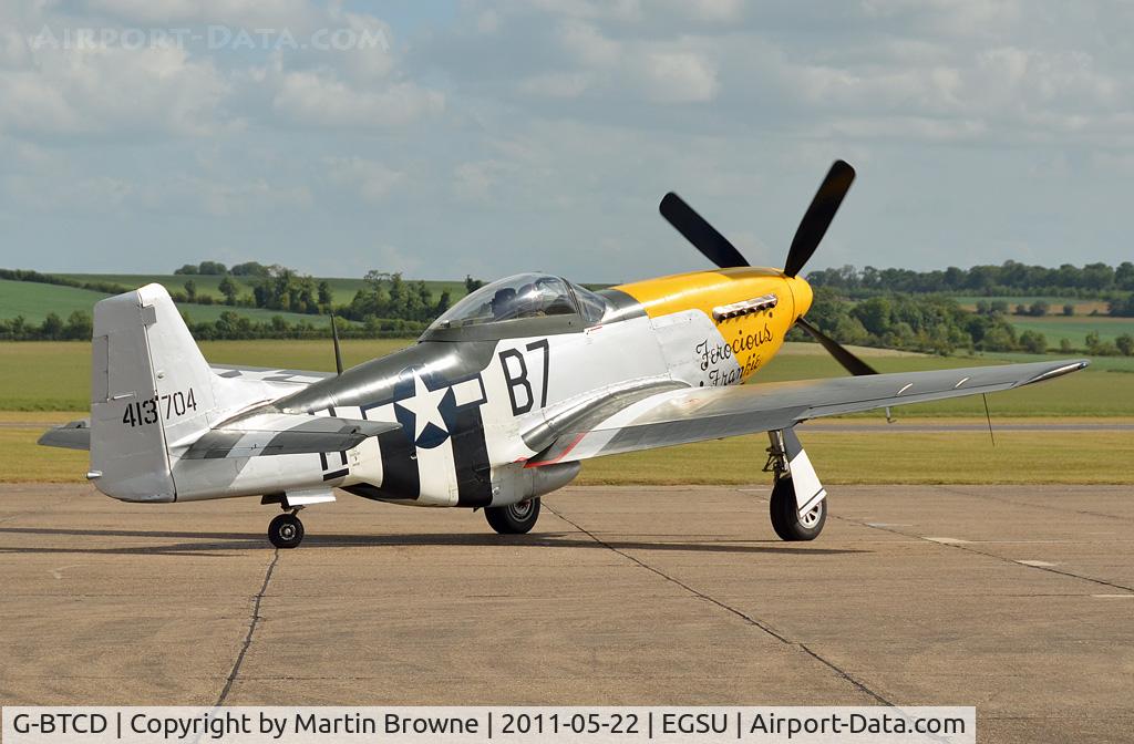 G-BTCD, 1944 North American P-51D Mustang C/N 122-39608, SHOT AT DUXFORD