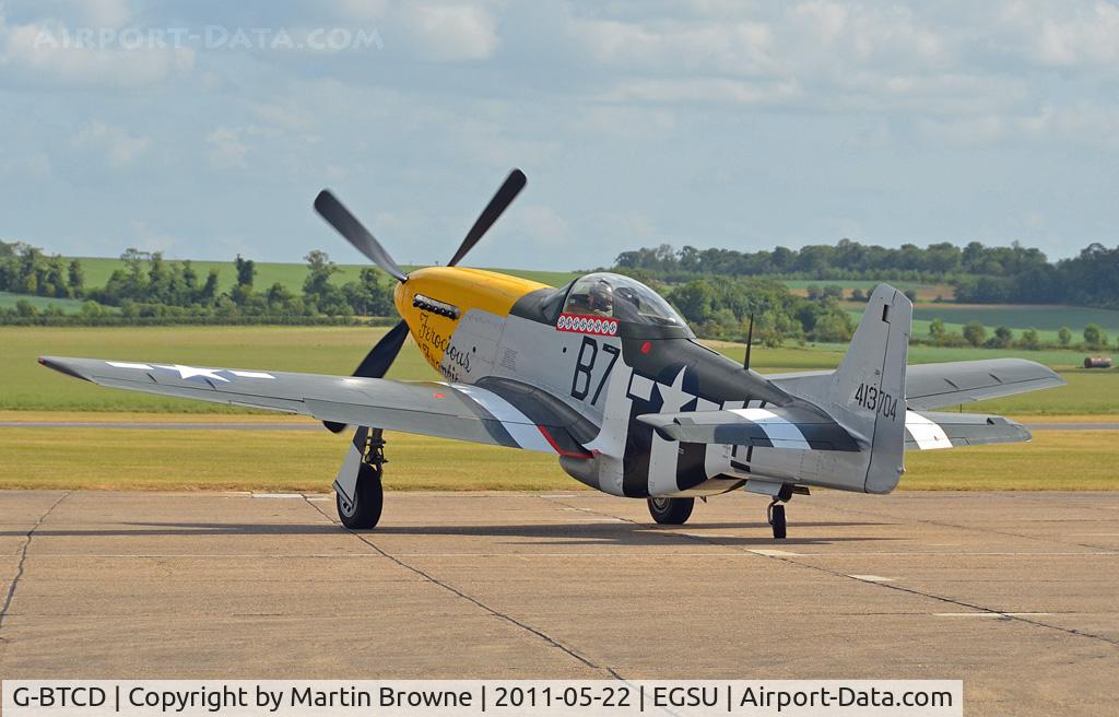 G-BTCD, 1944 North American P-51D Mustang C/N 122-39608, SHOT AT DUXFORD