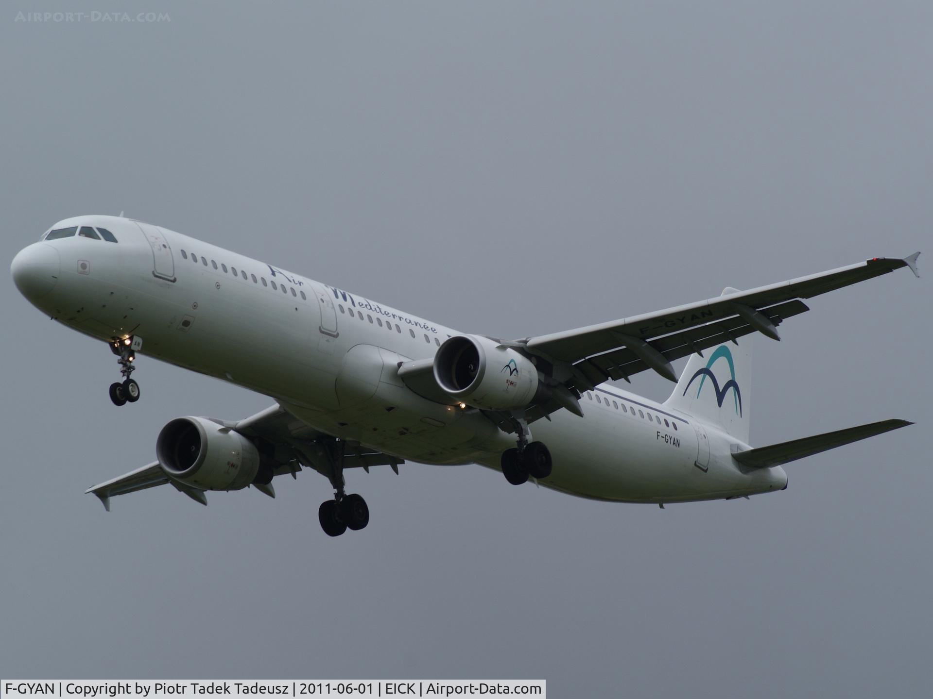 F-GYAN, 1995 Airbus A321-111 C/N 535, Cork.