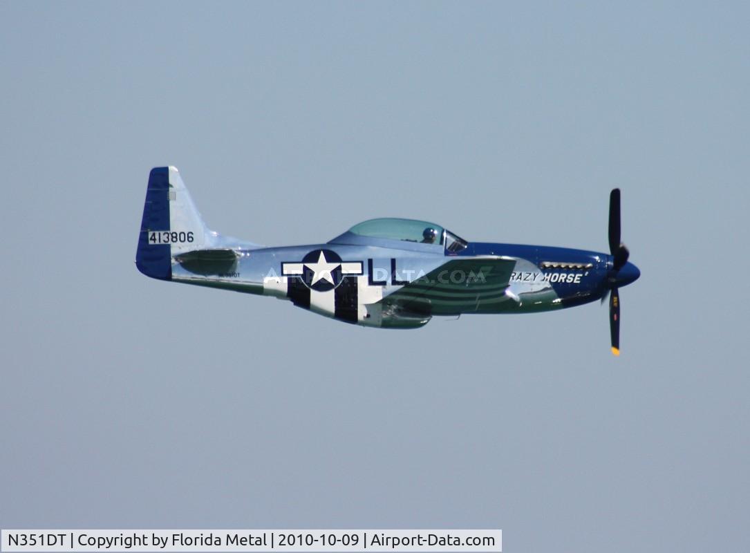 N351DT, 1944 North American P-51D Mustang C/N 122-41042, Crazy Horse 2 over Daytona
