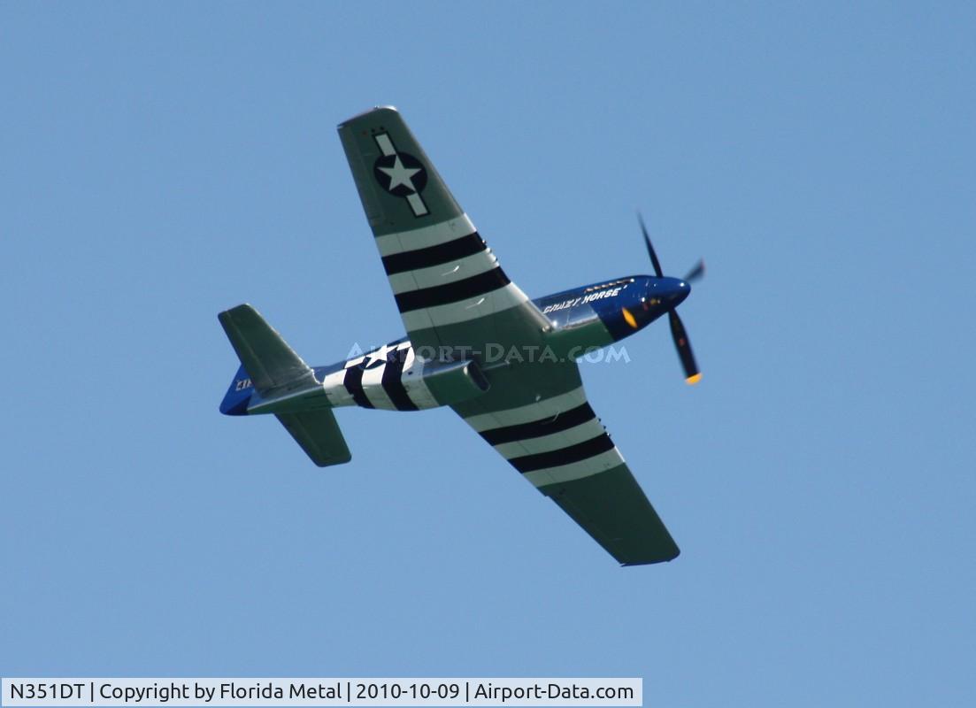 N351DT, 1944 North American P-51D Mustang C/N 122-41042, Crazy Horse 2 over Daytona