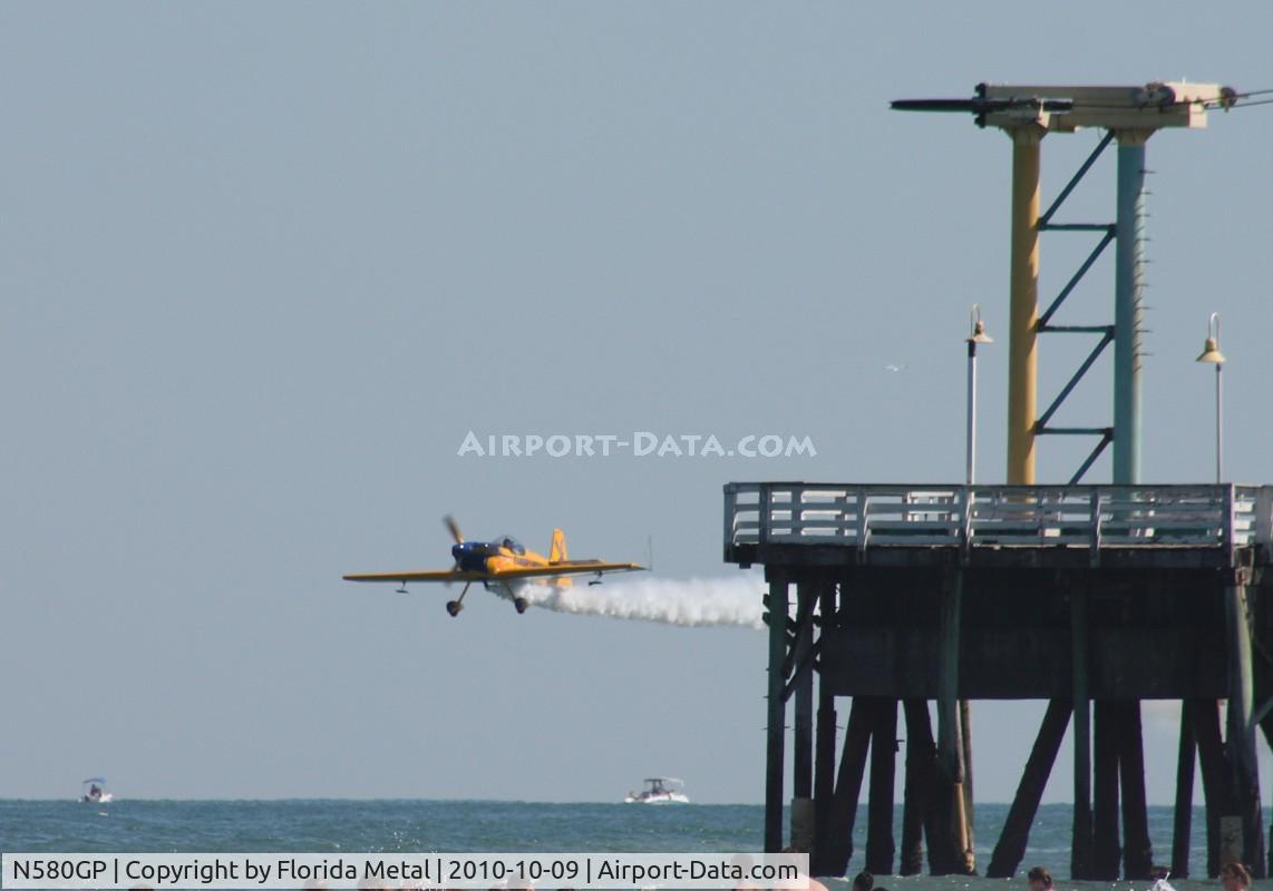 N580GP, 1992 Mudry CAP-231EX C/N 03, Matt Chapman flying along the Main St. Pier in Daytona Beach