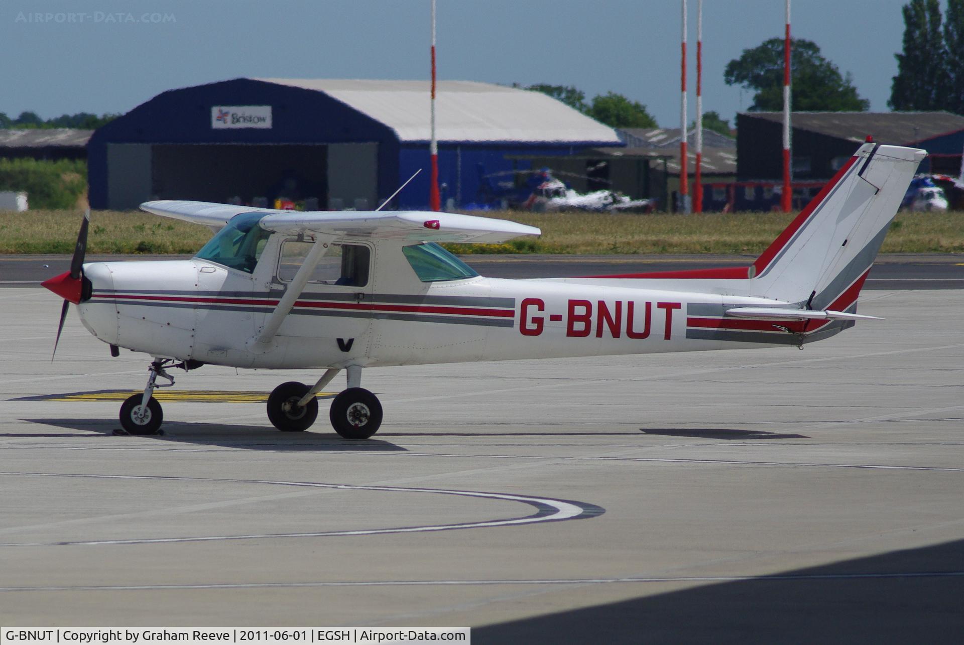 G-BNUT, 1978 Cessna 152 C/N 152-79458, Parked at Norwich.