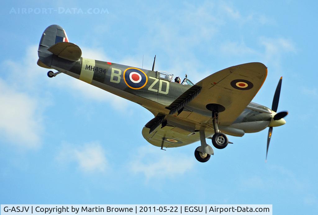 G-ASJV, 1943 Supermarine 361 Spitfire LF.IXb C/N CBAF.IX.552, SHOT AT DUXFORD