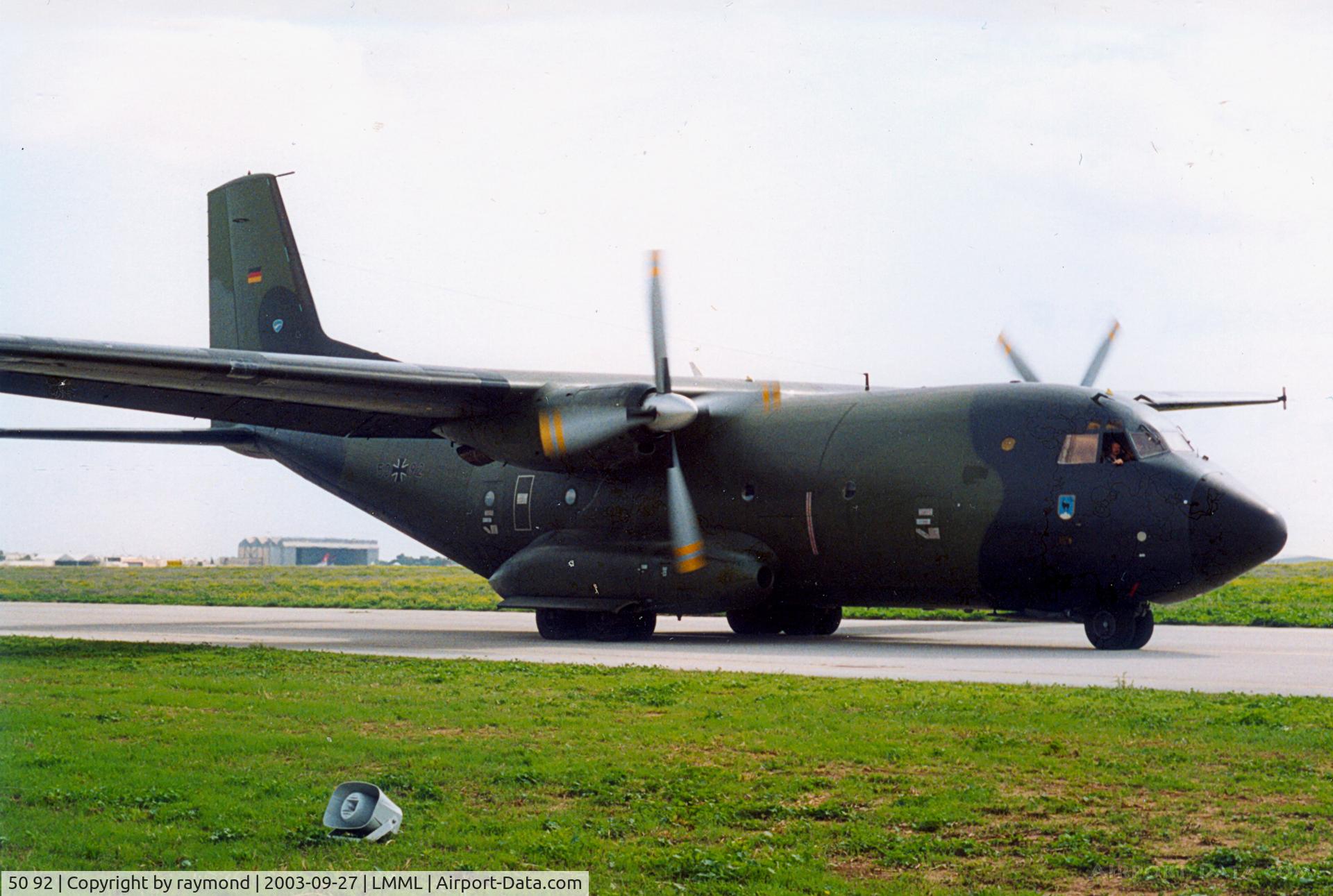 50 92, Transall C-160D C/N D129, C160 Transall 50-92 German Air Force