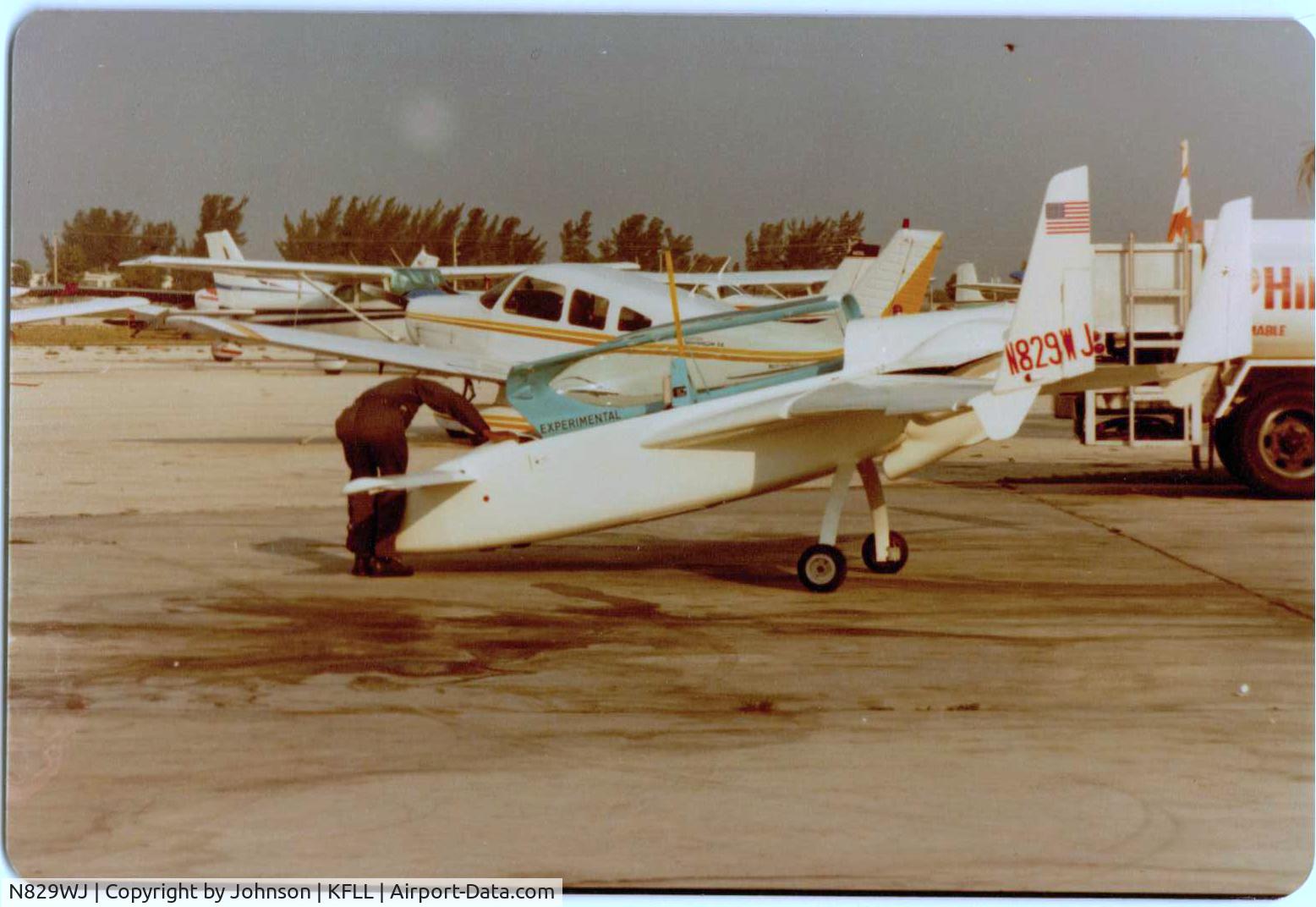 N829WJ, 1981 Rutan VariEze C/N 1326, First Test Flight 1981