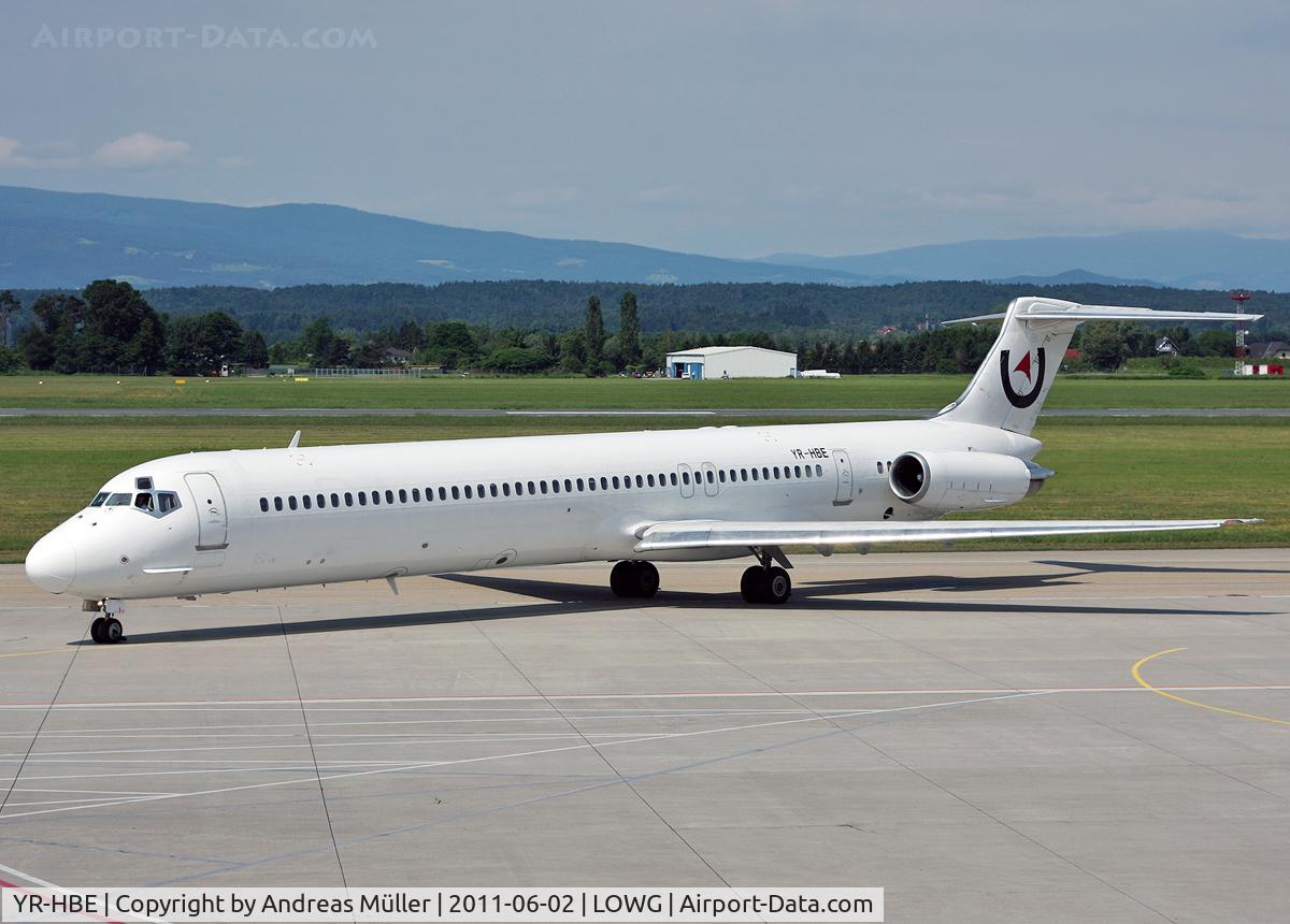 YR-HBE, 1986 McDonnell Douglas MD-83 (DC-9-83) C/N 49396, For Mistral Air.