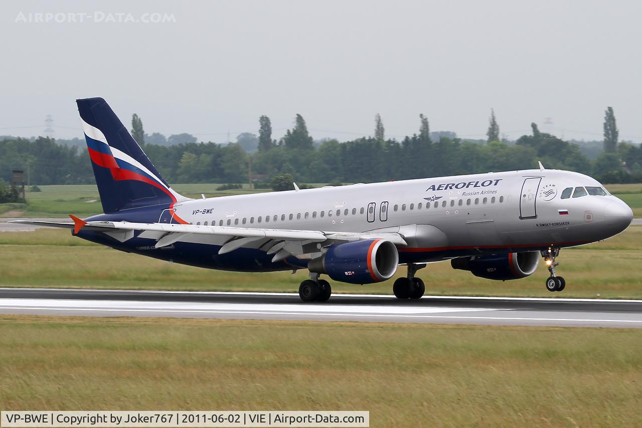 VP-BWE, 2003 Airbus A320-214 C/N 2133, Aeroflot