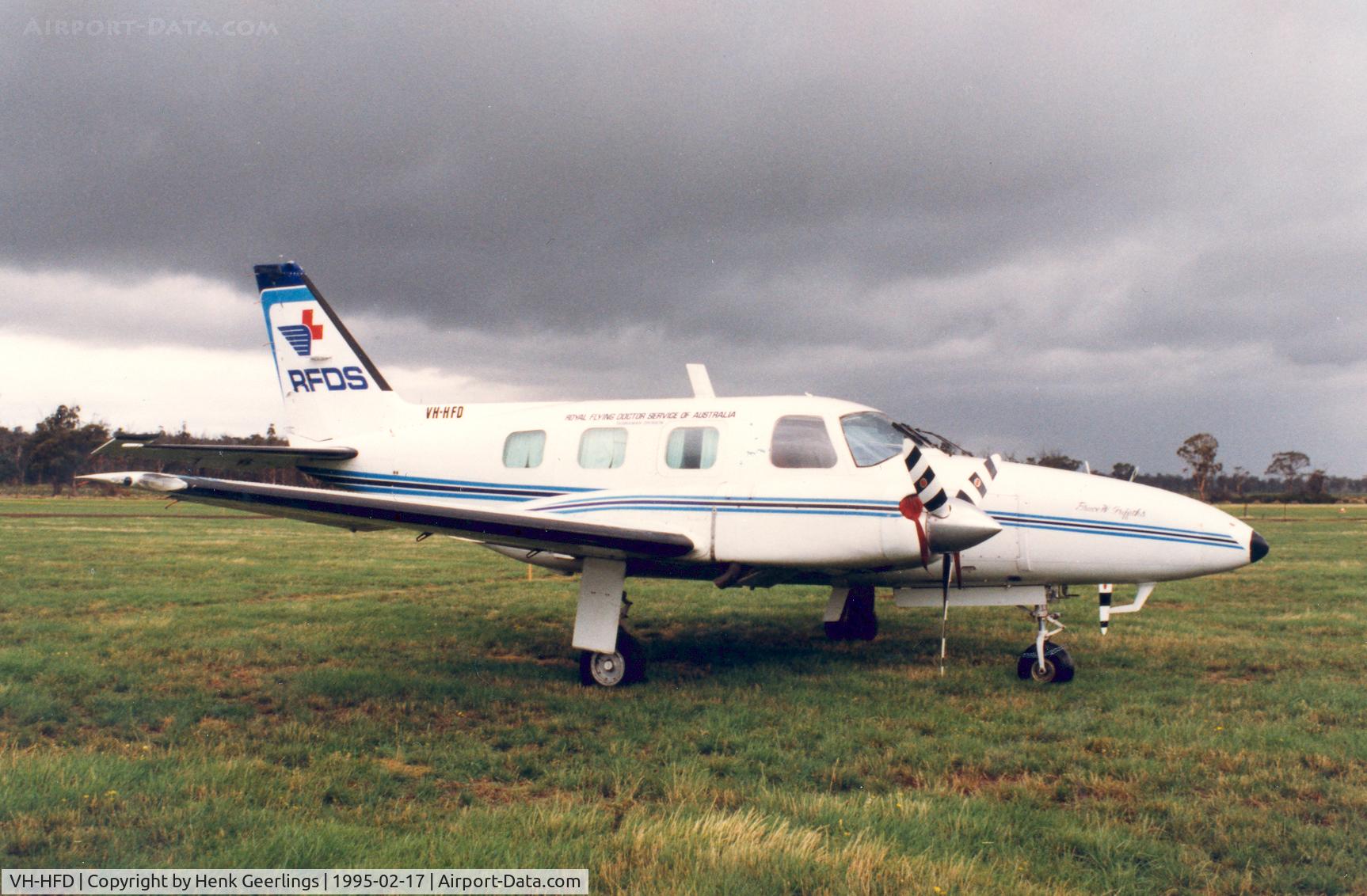 VH-HFD, 1984 Piper PA-31P-350 Mojave C/N 31P-8414044, RFDS , Flying Docters (Tasmania Div.)

Valley Field Airport , Tasmania