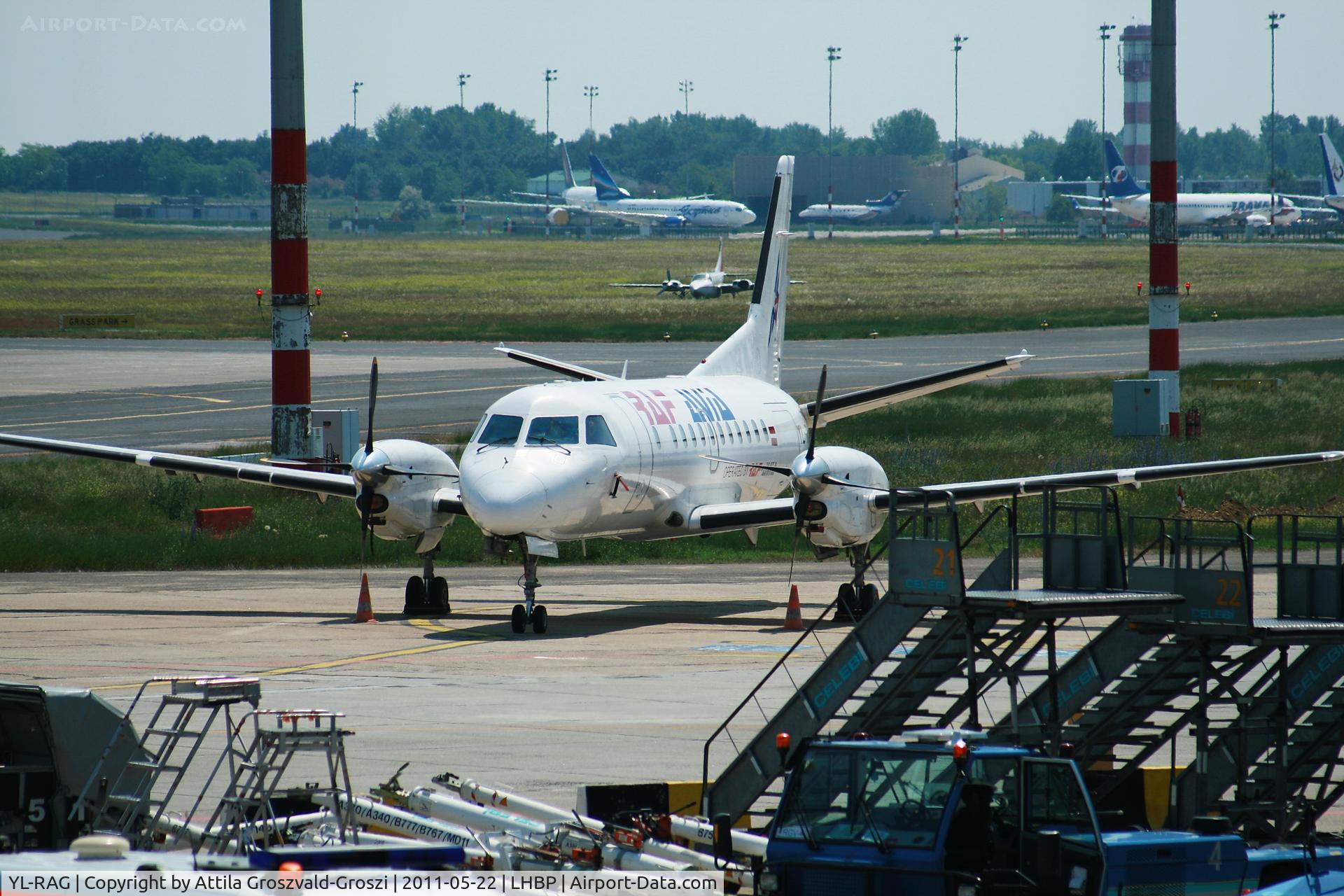 YL-RAG, 1986 Saab SF340A(F) C/N 340A-052, Budapest Liszt Ferenc International Airport - RAF Avia Saab-340