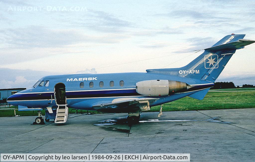 OY-APM, 1972 Hawker Siddeley HS.125 Series 403B C/N 25253, OY-APM as modified -403B vertion CPH 26.9.84