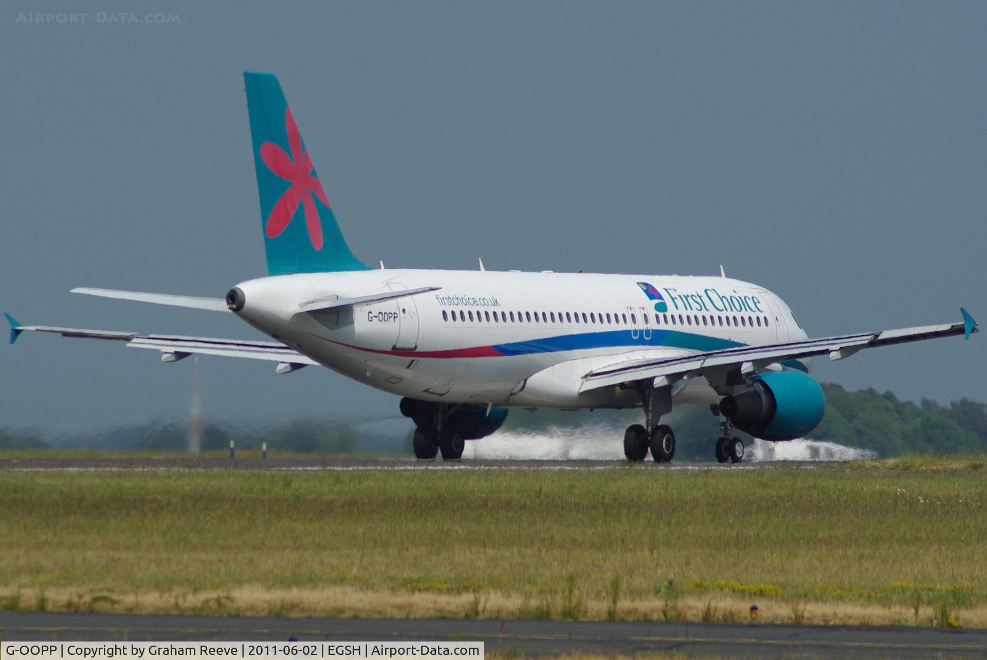 G-OOPP, 2001 Airbus A320-214 C/N 1571, Taking off.