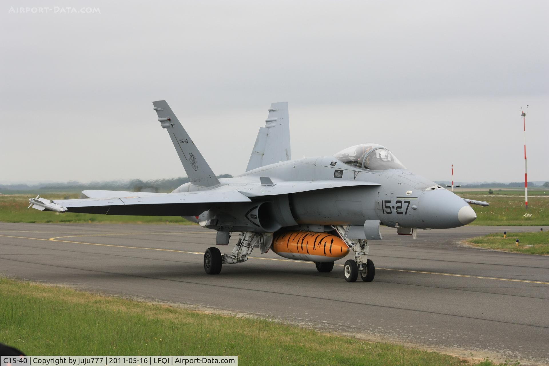 C15-40, McDonnell Douglas EF-18A-23-MC+ C/N 0677/A546, on tigerMeet 2011