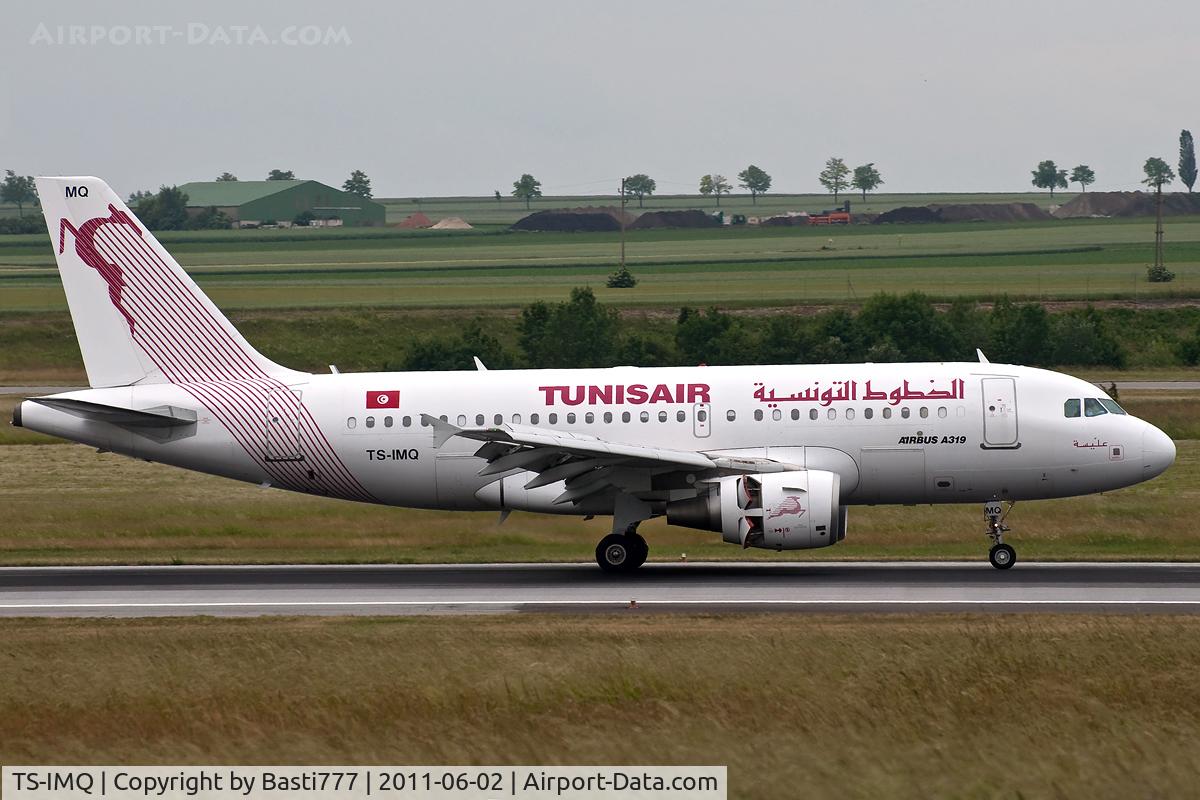 TS-IMQ, 2007 Airbus A319-112 C/N 3096, Tunisair @VIE