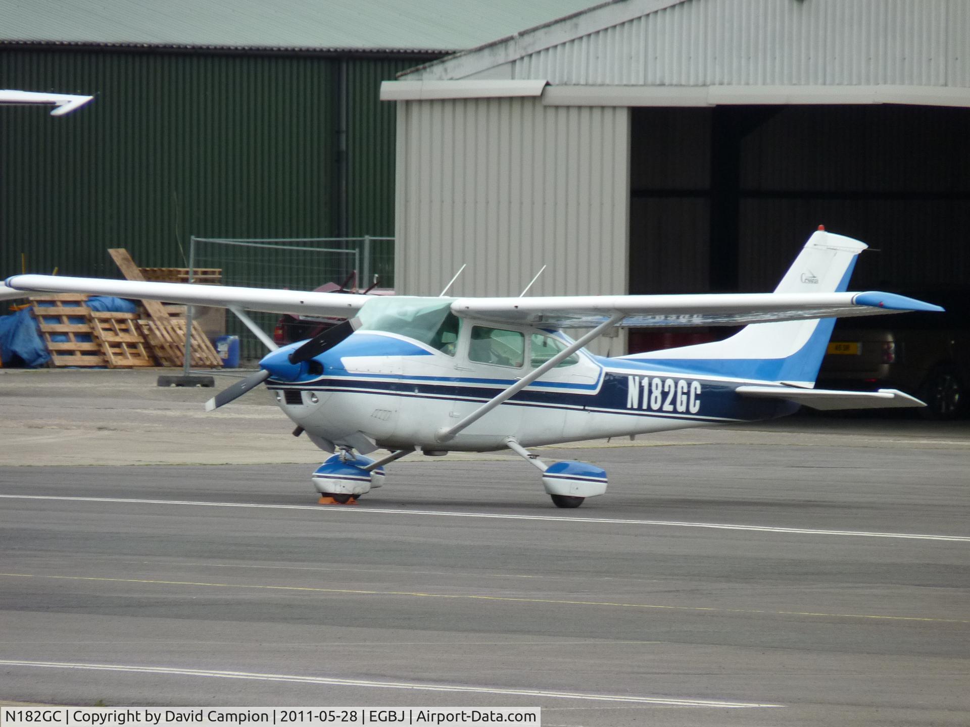 N182GC, 1978 Reims Cessna F182Q Skylane C/N F18200068, Parked at Staverton, UK on 28/05/11