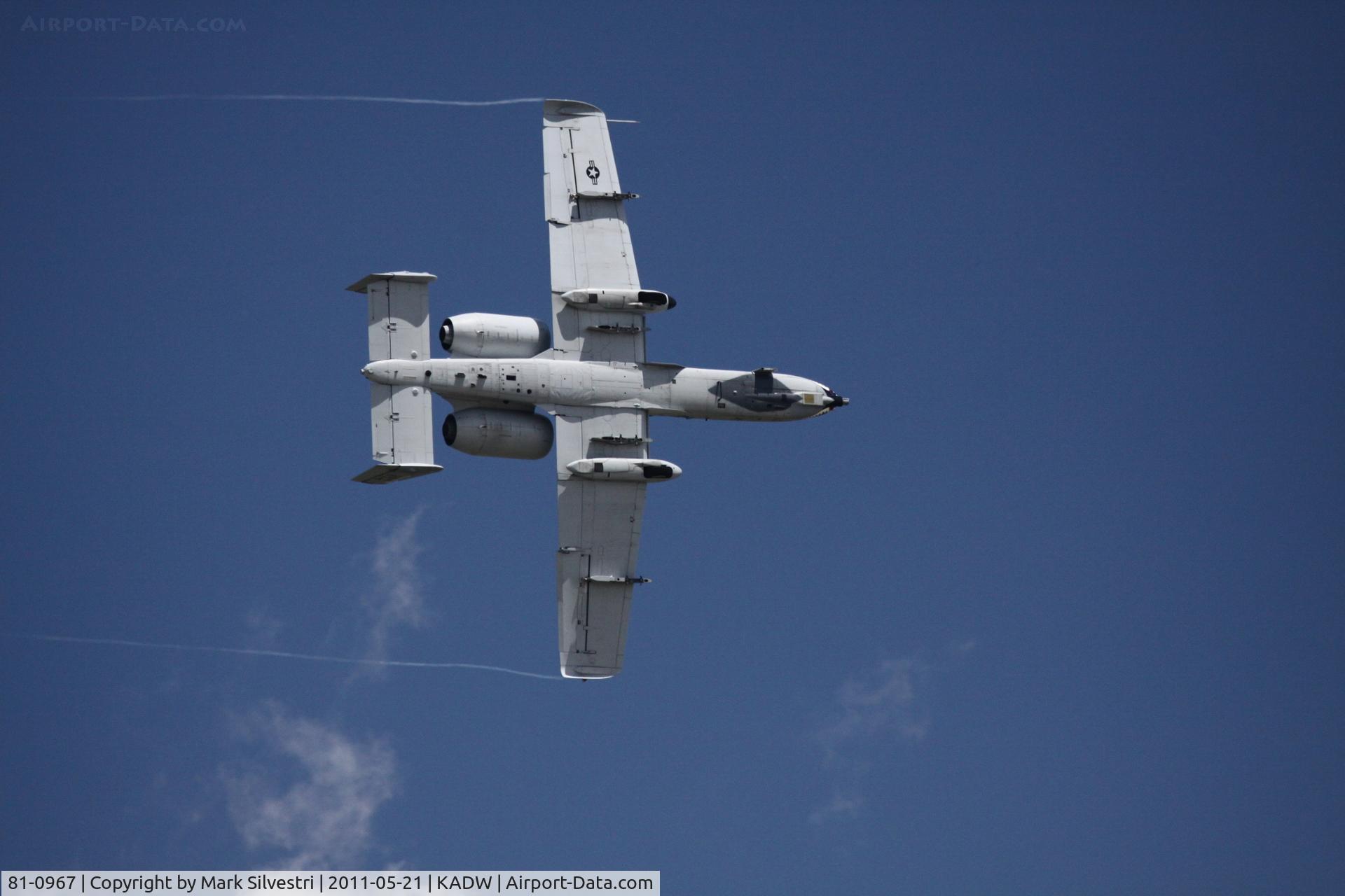 81-0967, 1981 Fairchild Republic A-10C Thunderbolt II C/N A10-0662, 2011 Joint Base Andrews Airshow